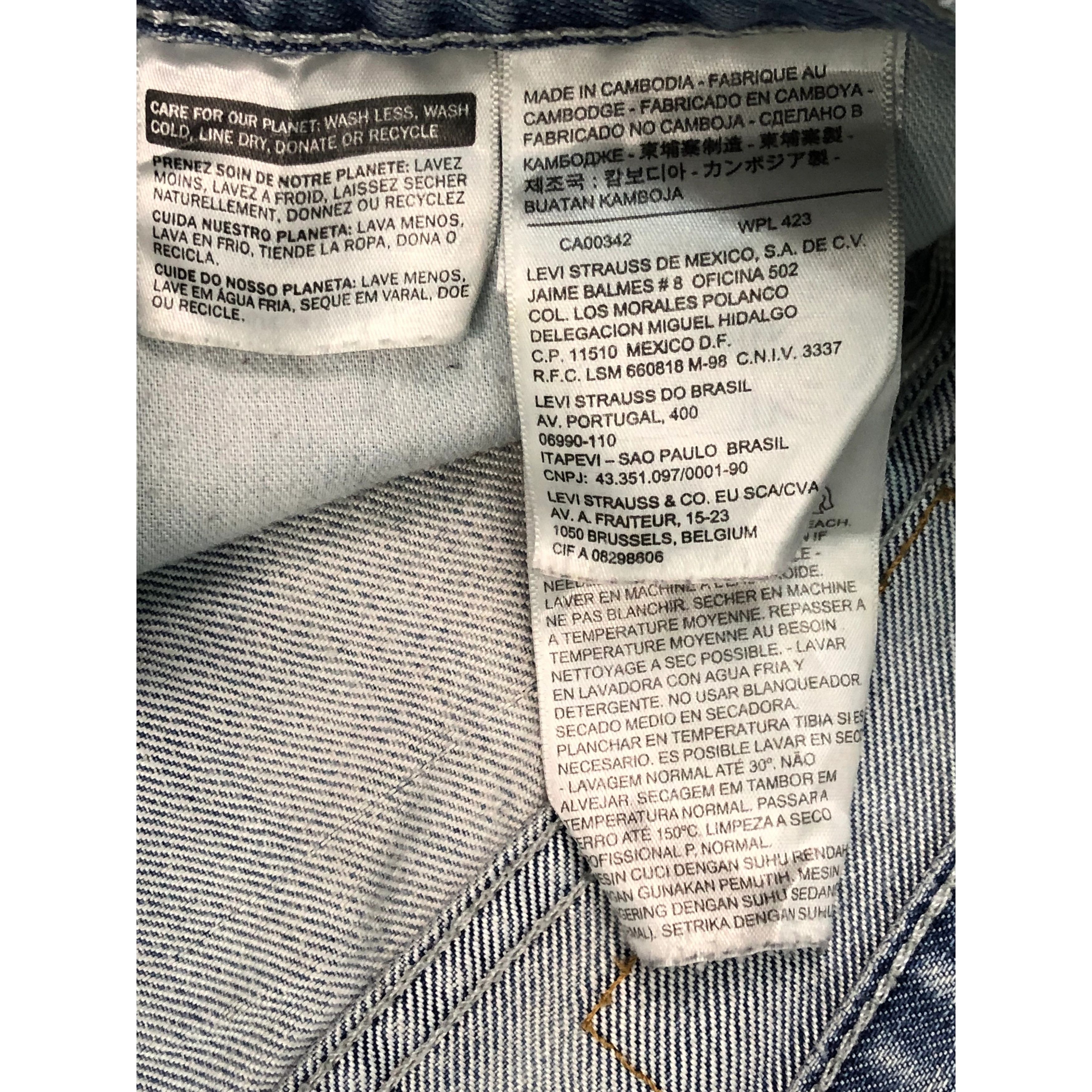 Levi's × Vintage Vintage Levis Blue Lightwash Denim DP0341 Size US 34 / EU 50 - 6 Thumbnail