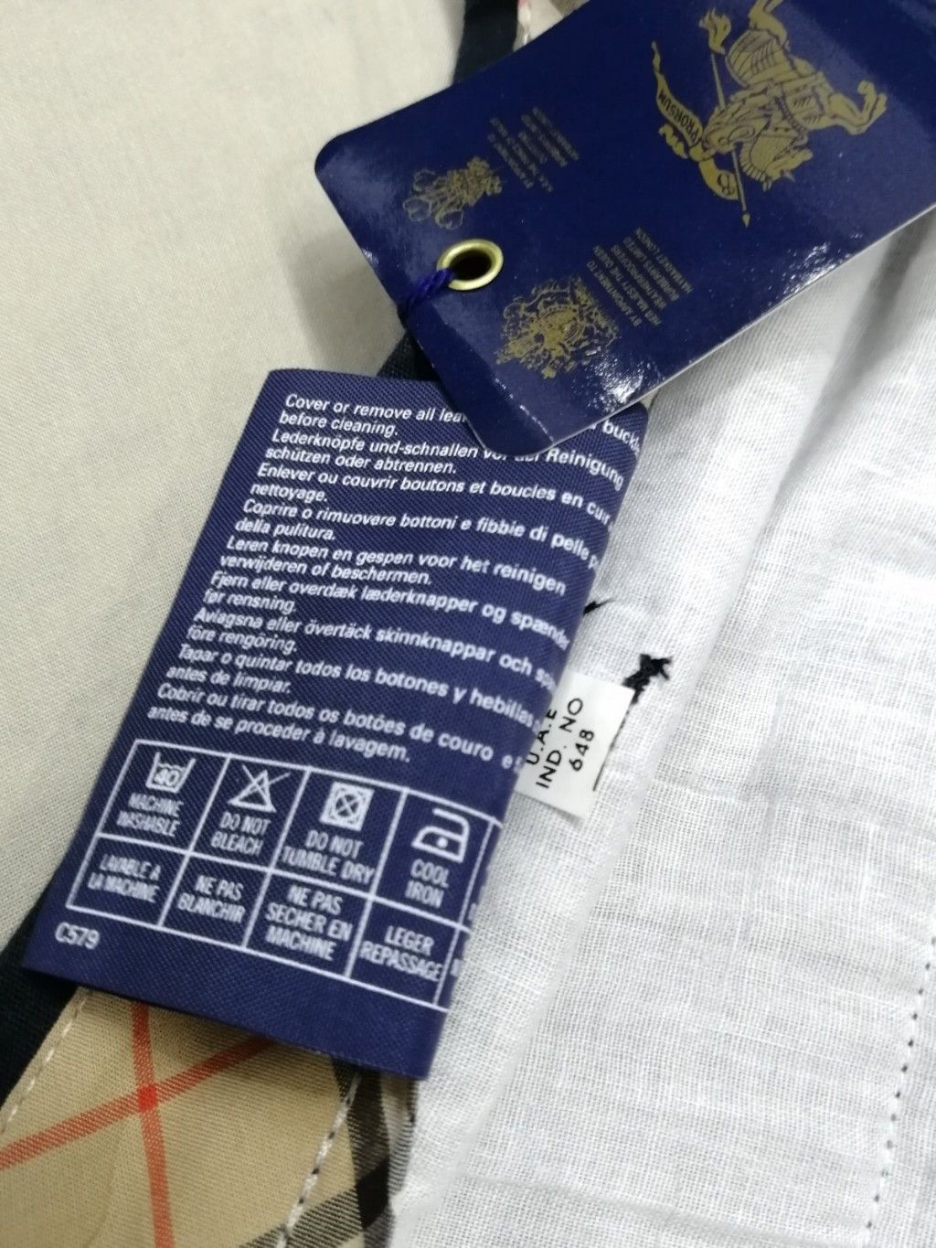 Burberry 💥BESTOFFER🔥Auth. BURBERRYS🔥 Cotton Trousers Pants NWT Size US 31 - 8 Thumbnail