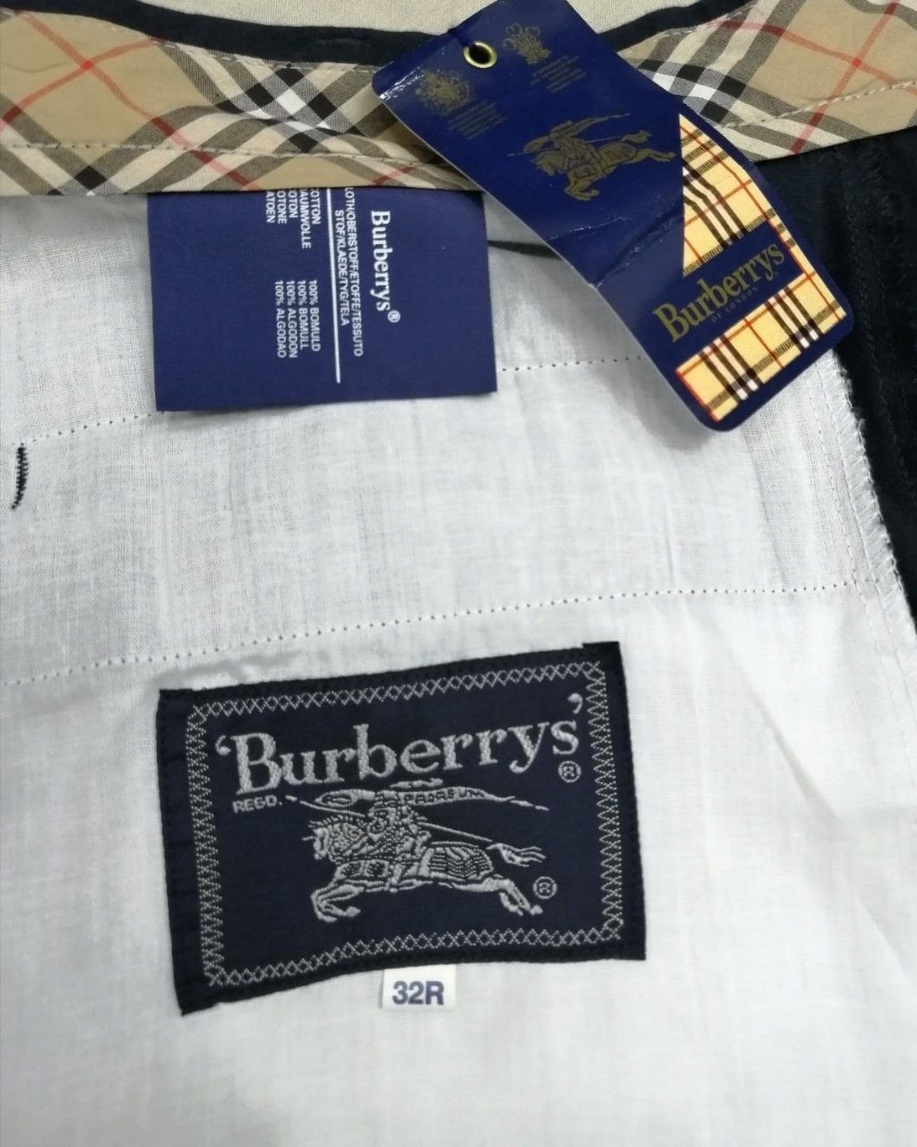 Burberry 💥BESTOFFER🔥Auth. BURBERRYS🔥 Cotton Trousers Pants NWT Size US 31 - 6 Thumbnail