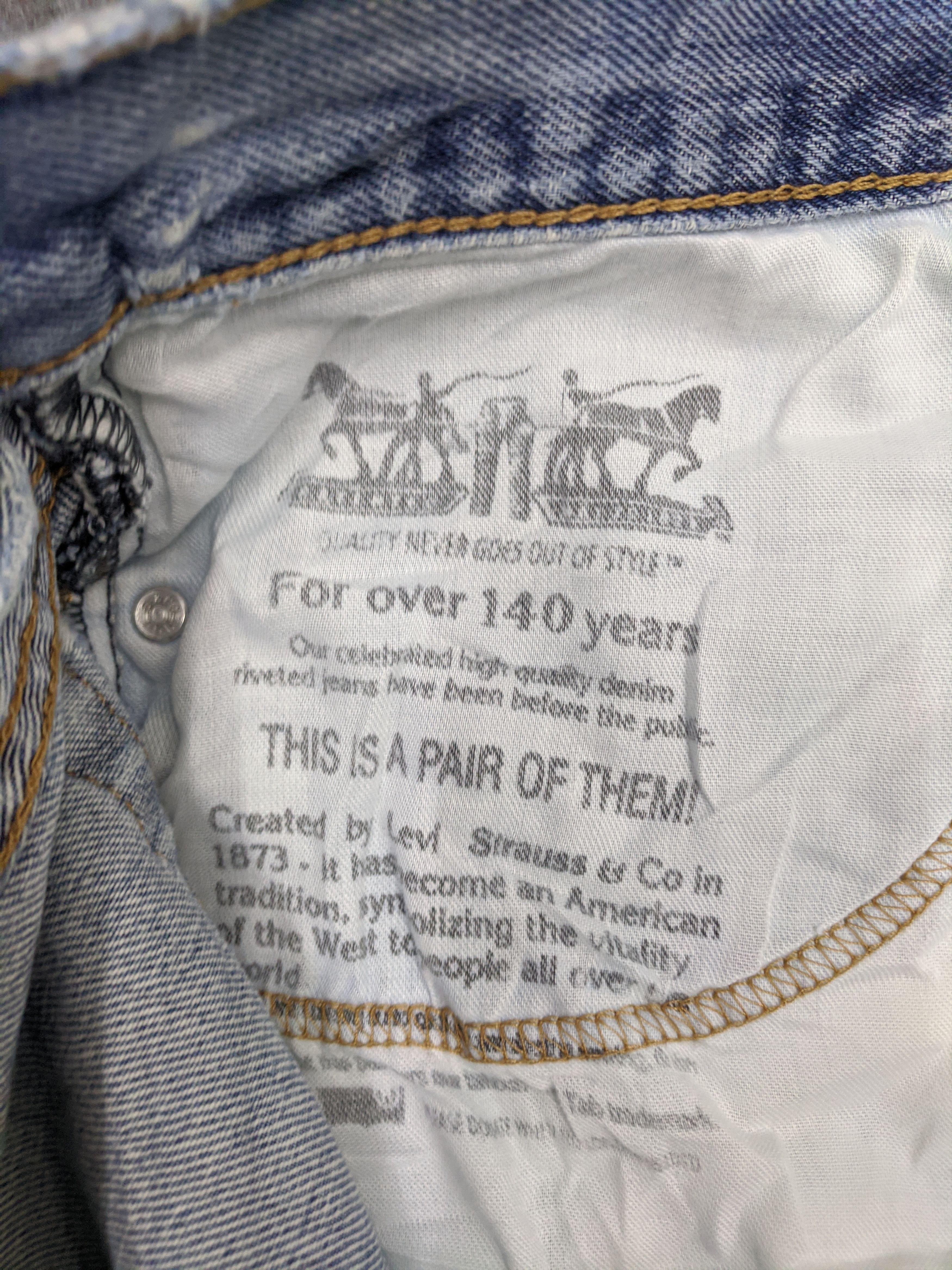 Levi's × Vintage Vintage Levis 505 Light Wash Jeans DP0878 Size US 34 / EU 50 - 16 Thumbnail