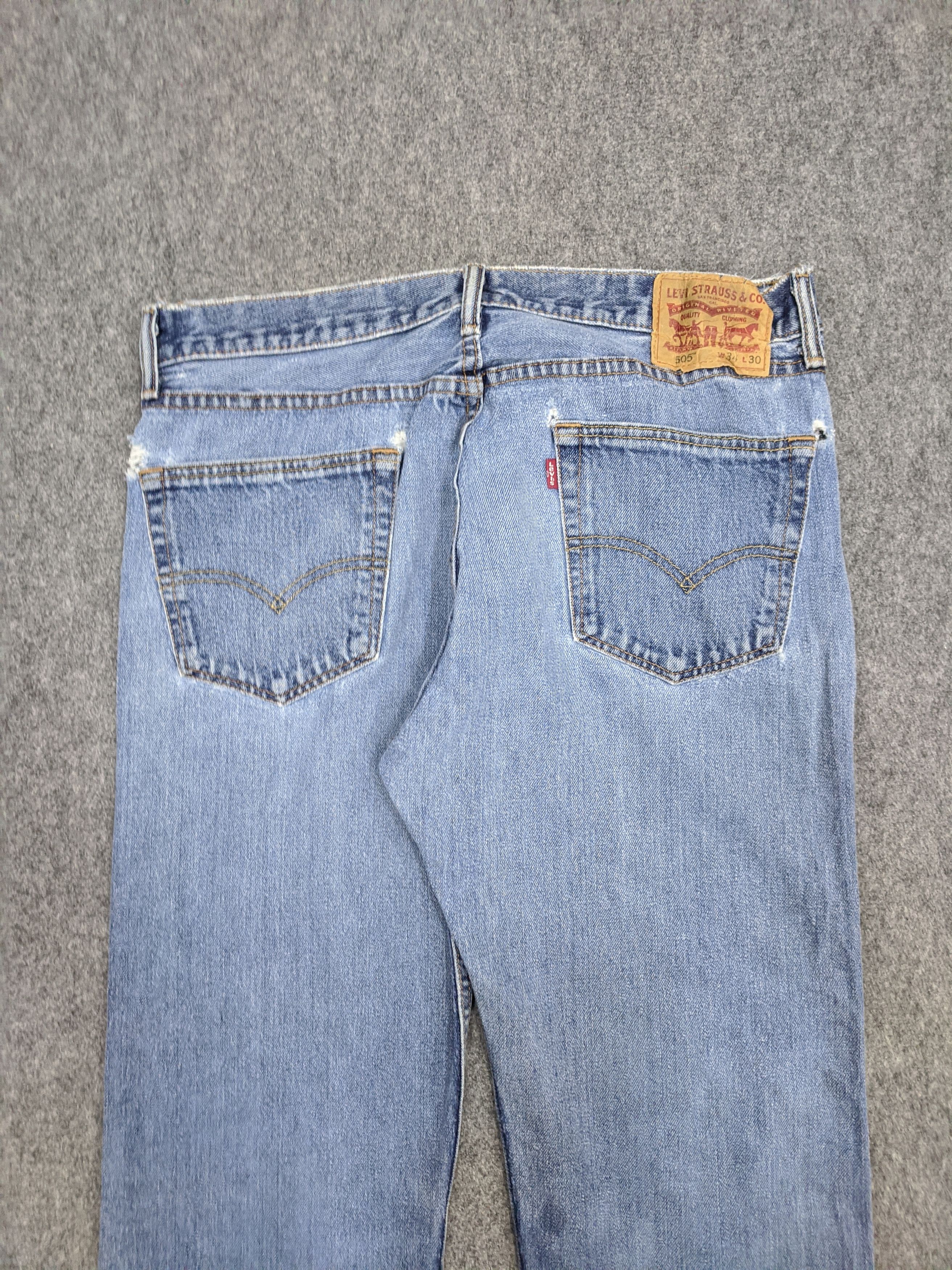 Levi's × Vintage Vintage Levis 505 Light Wash Jeans DP0878 Size US 34 / EU 50 - 4 Thumbnail