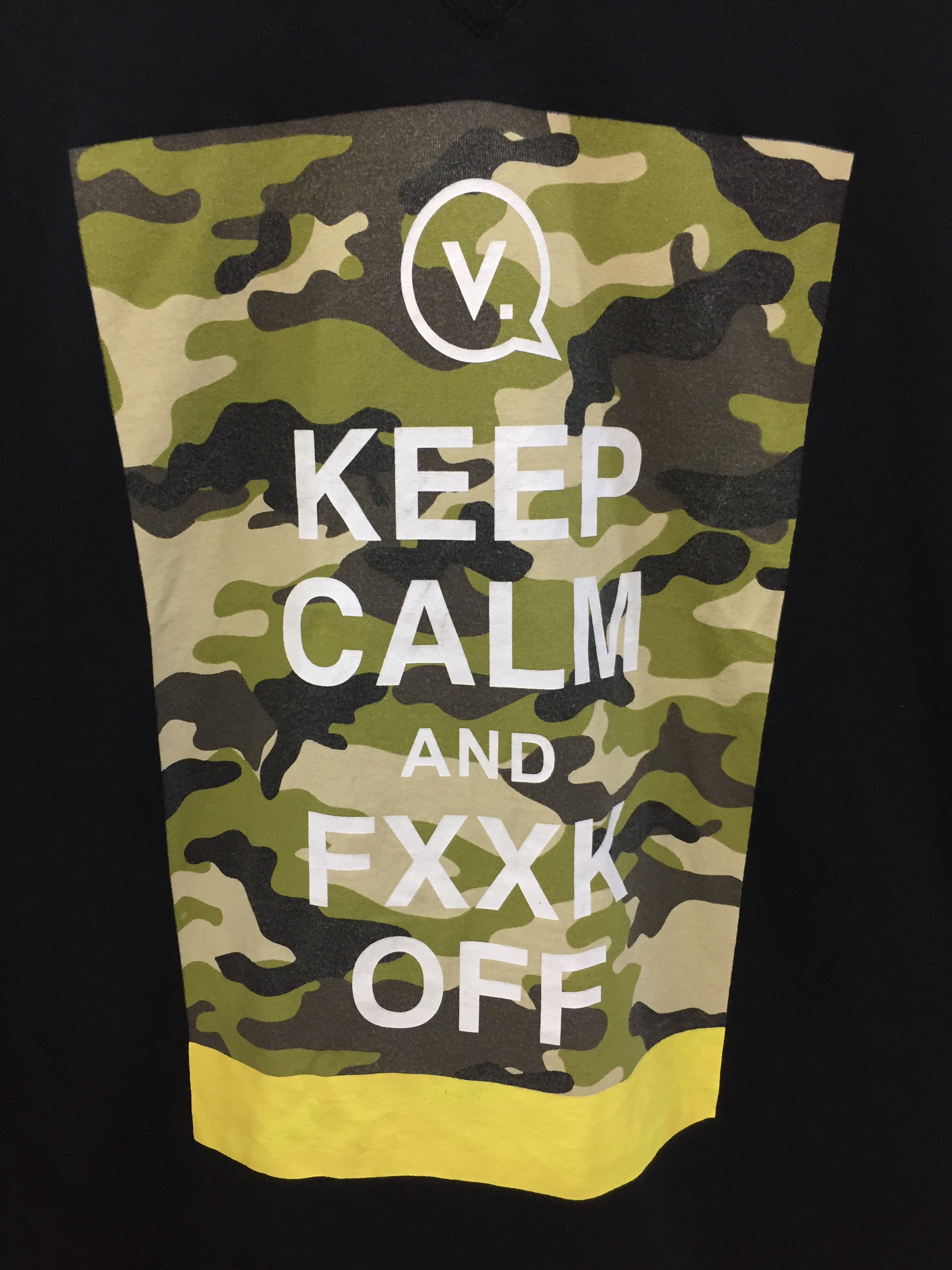 Fragment Design × Vanquish Vanquish keep calm and Fxxx off camo tee Size US S / EU 44-46 / 1 - 3 Thumbnail