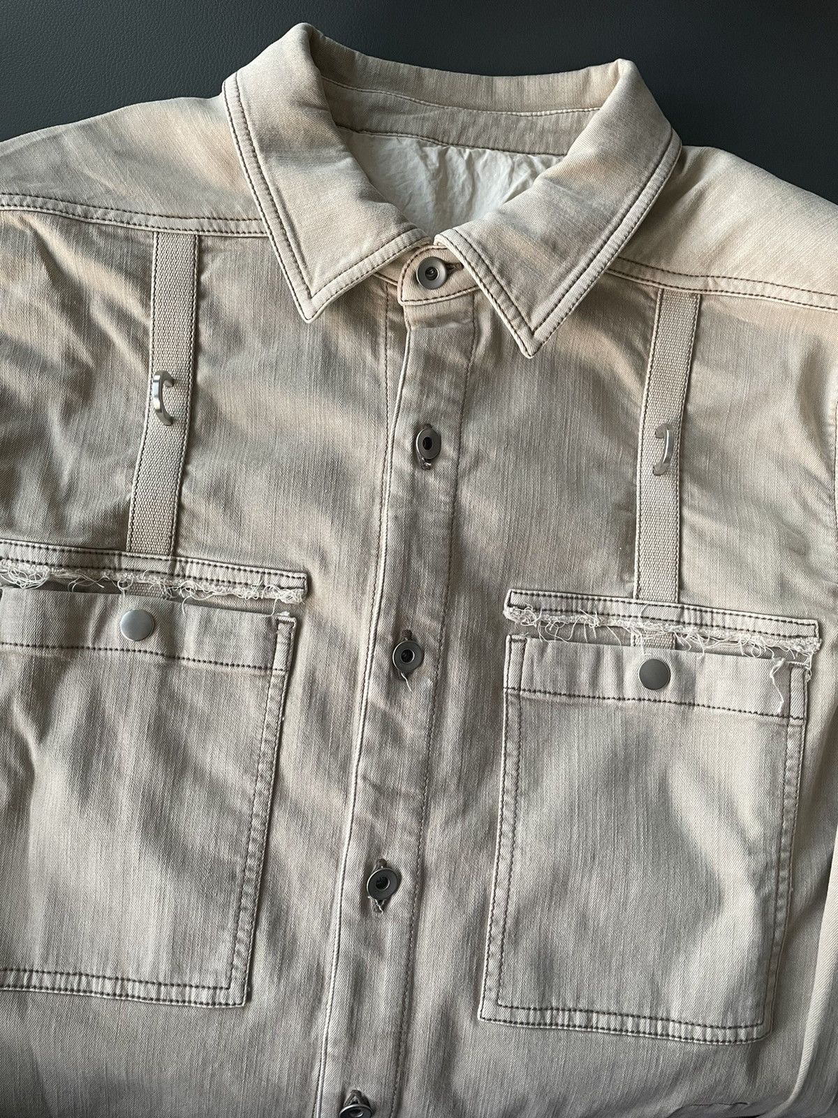 Rick Owens × Rick Owens Drkshdw $1,500 Value Brand New Limited Edition Distressed Shirt Size US M / EU 48-50 / 2 - 2 Thumbnail