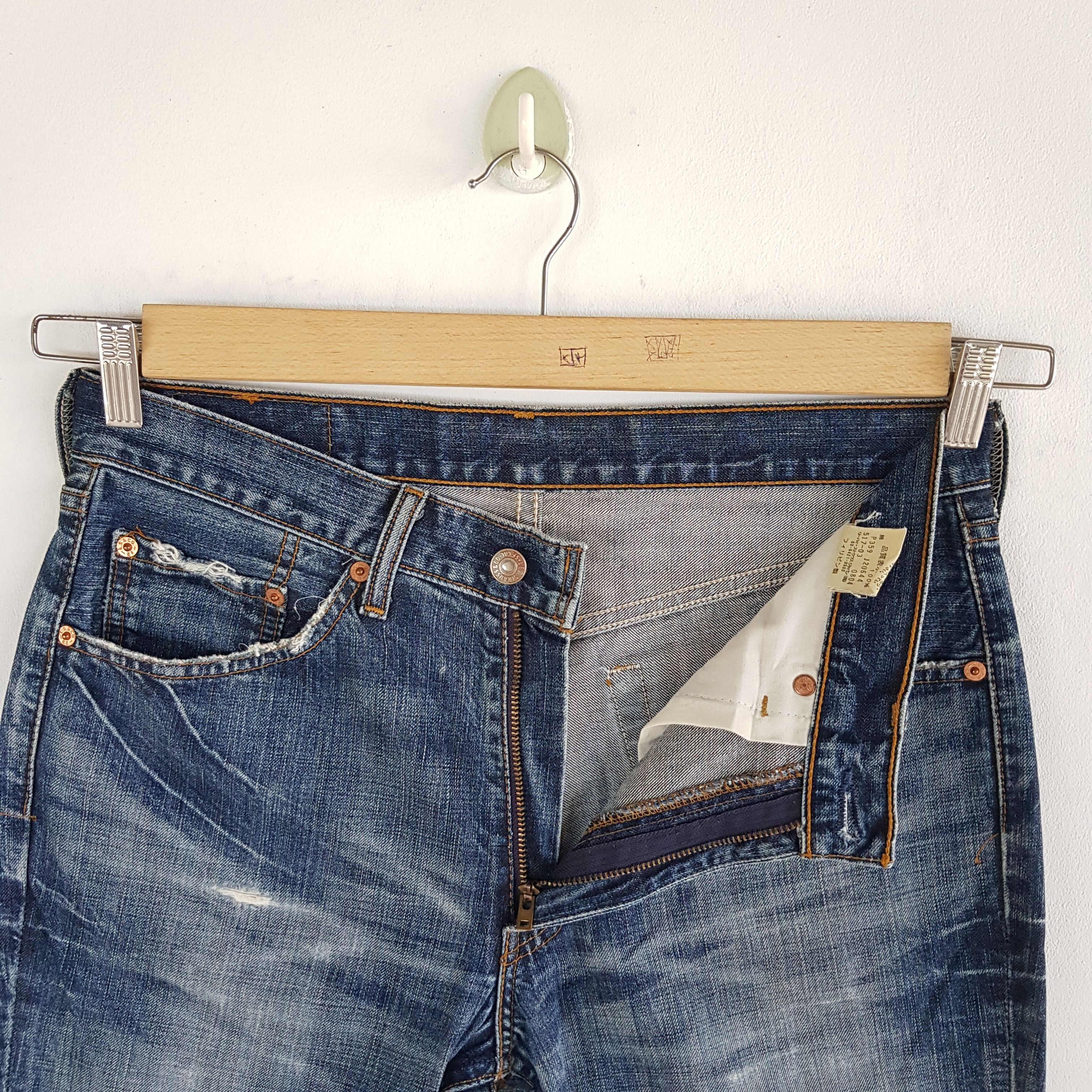 Levi's Vintage Levis 517 Bell Bottom Jeans Levi's Flare Denim Pants Size US 30 / EU 46 - 8 Thumbnail