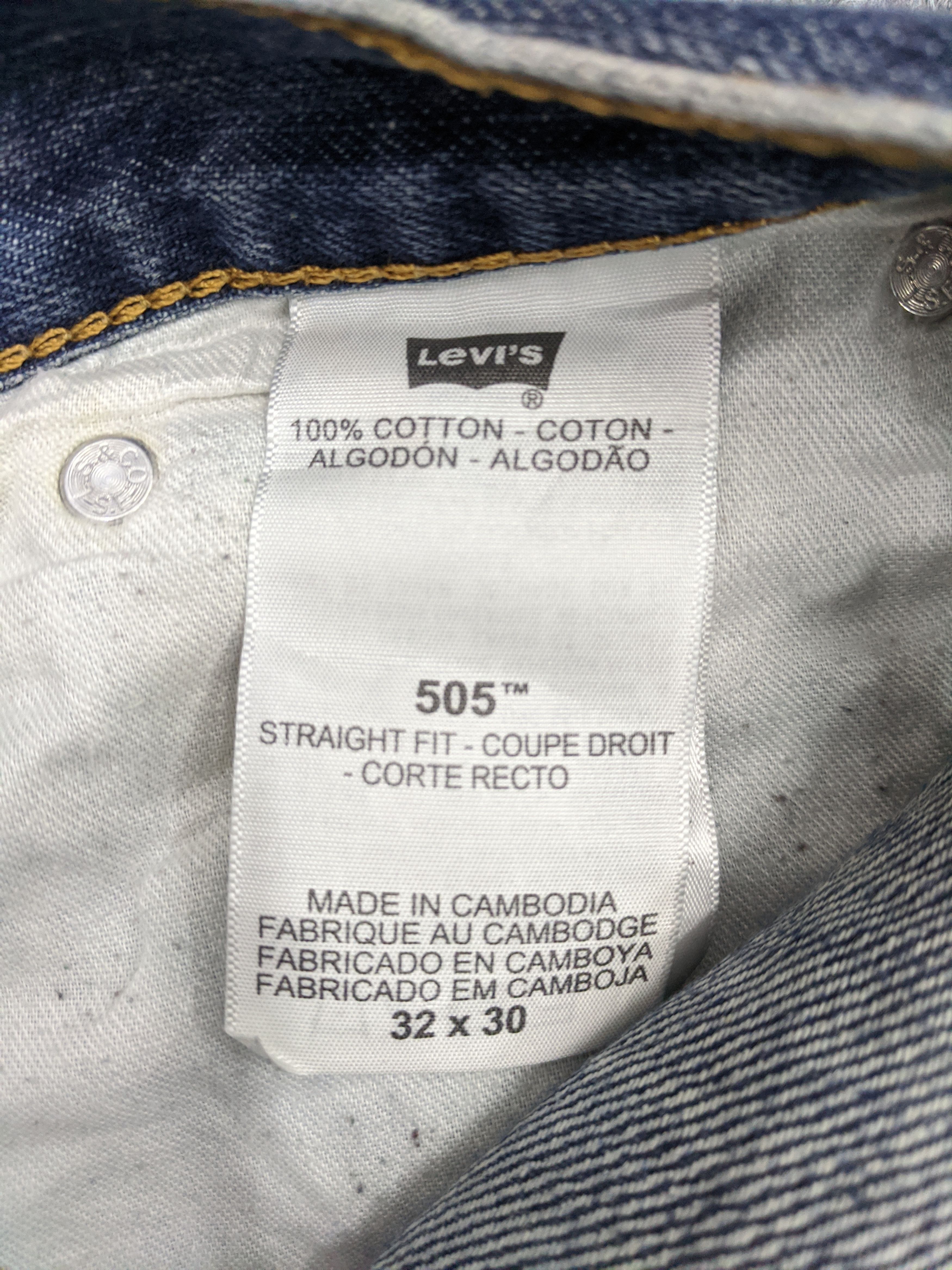 Levi's Vintage Levis 505 Light Wash Jeans DP0756 Size US 34 / EU 50 - 6 Thumbnail