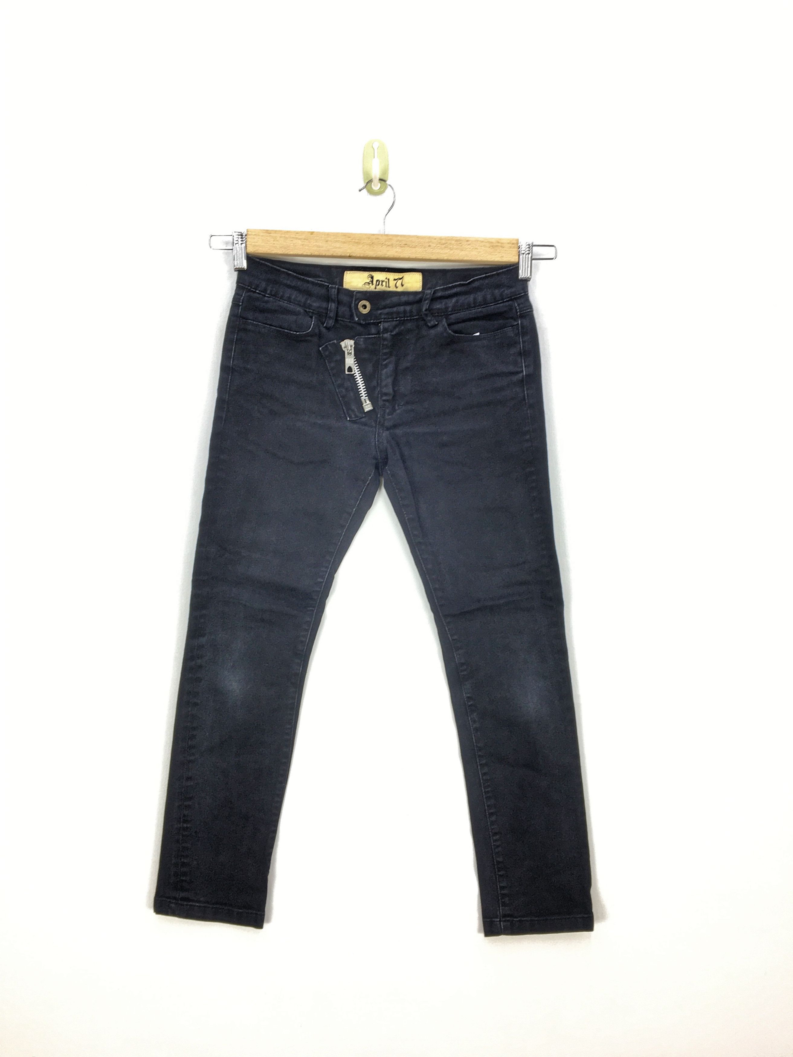 April 77 Jeans Multi Zipper Jeans Trousers Denim Pants