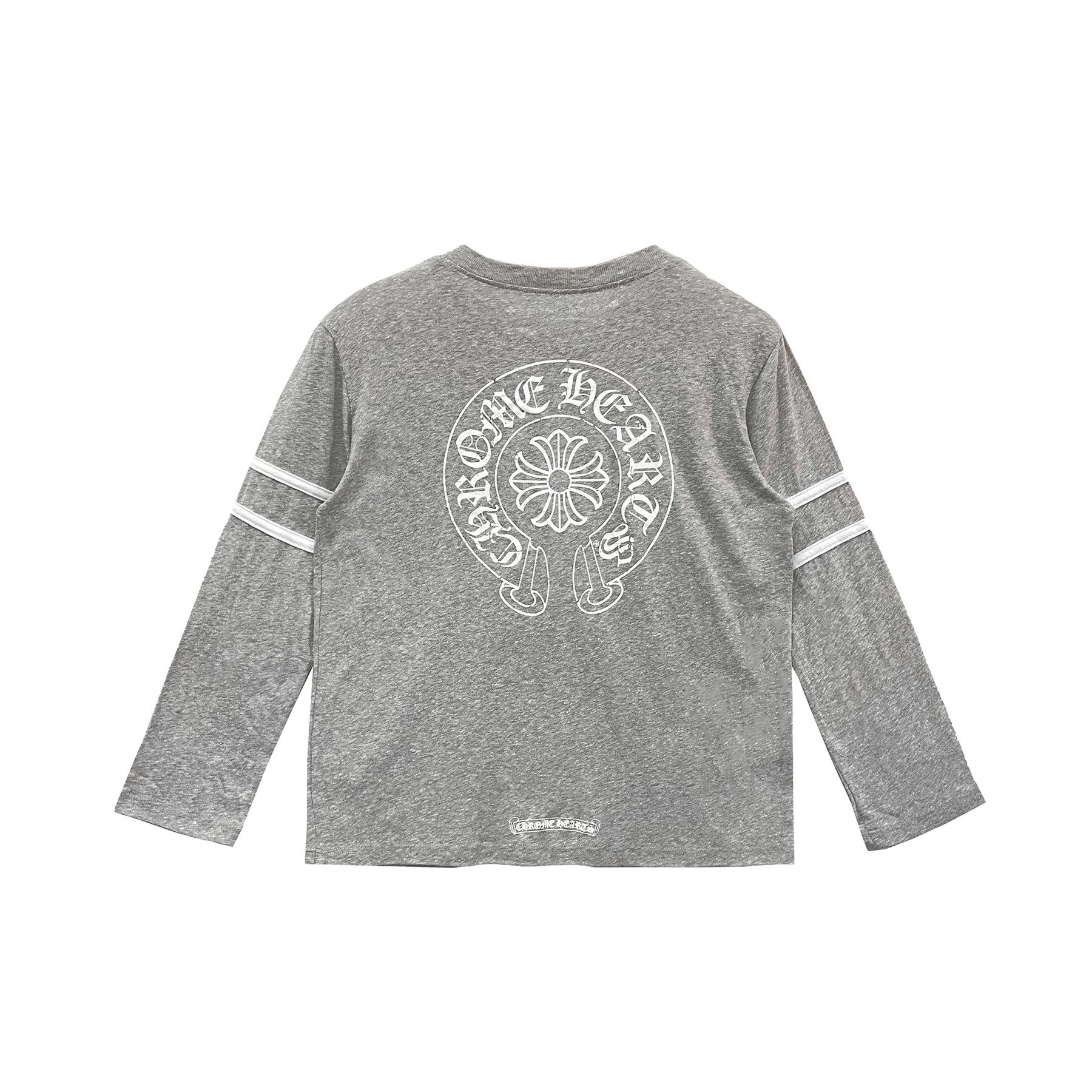 Chrome Hearts Chrome Hearts Gray Number 33 Horseshoe Logo Long Sleeve Tee Size S / US 4 / IT 40 - 2 Thumbnail