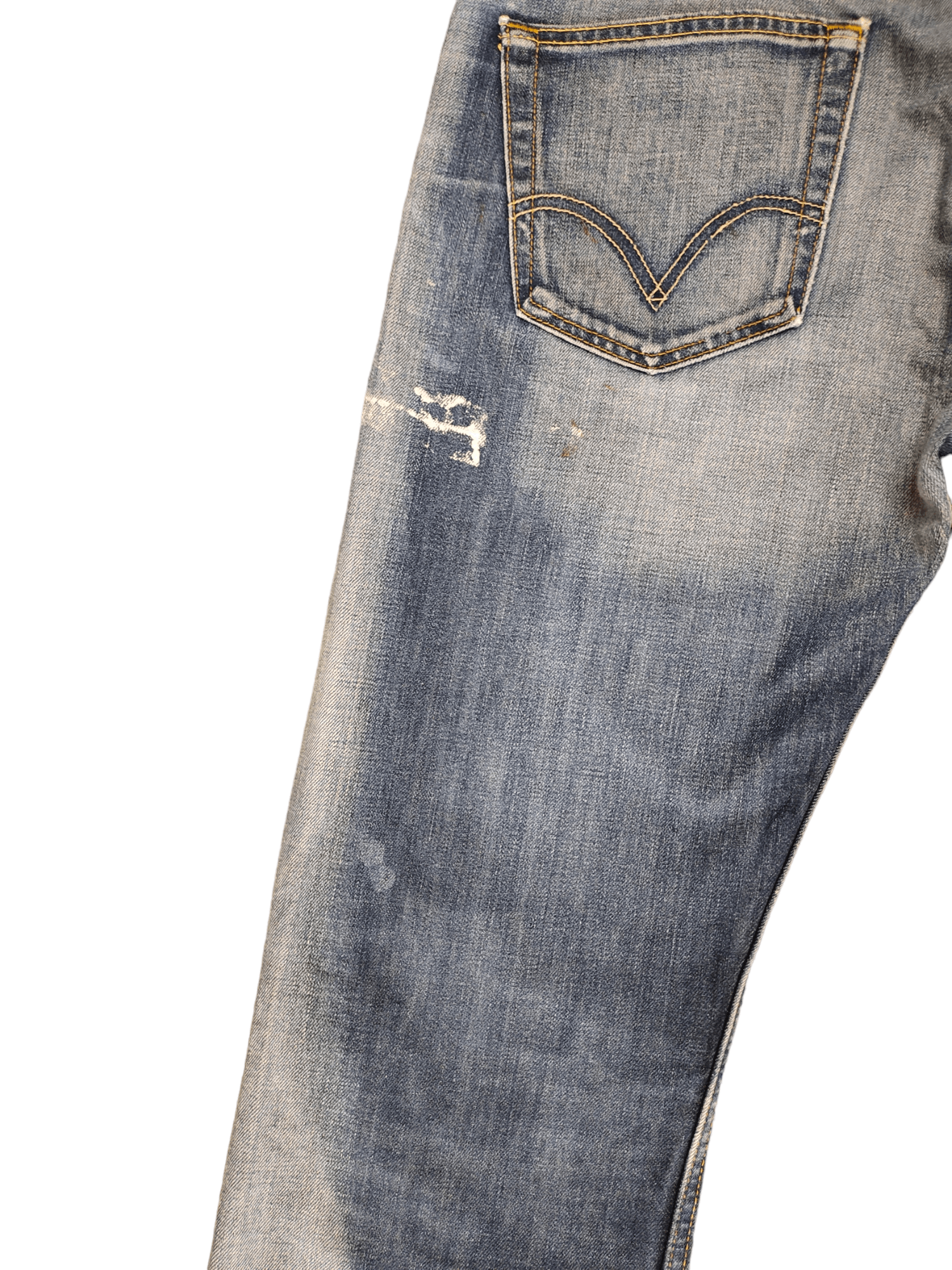 Levi's Levis 506 Standard Painted Denim Jeans Stone Wash Size US 36 / EU 52 - 10 Thumbnail