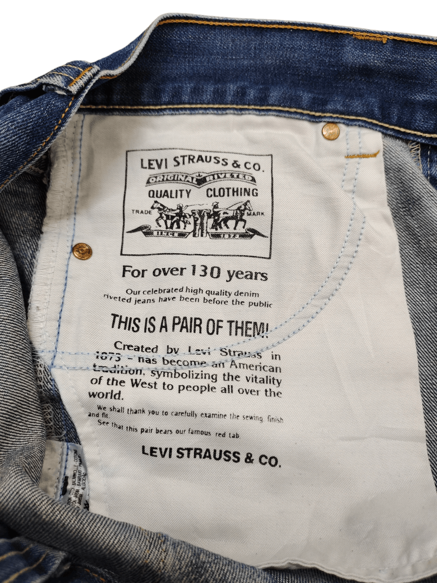 Levi's Levis 506 Standard Painted Denim Jeans Stone Wash Size US 36 / EU 52 - 22 Thumbnail
