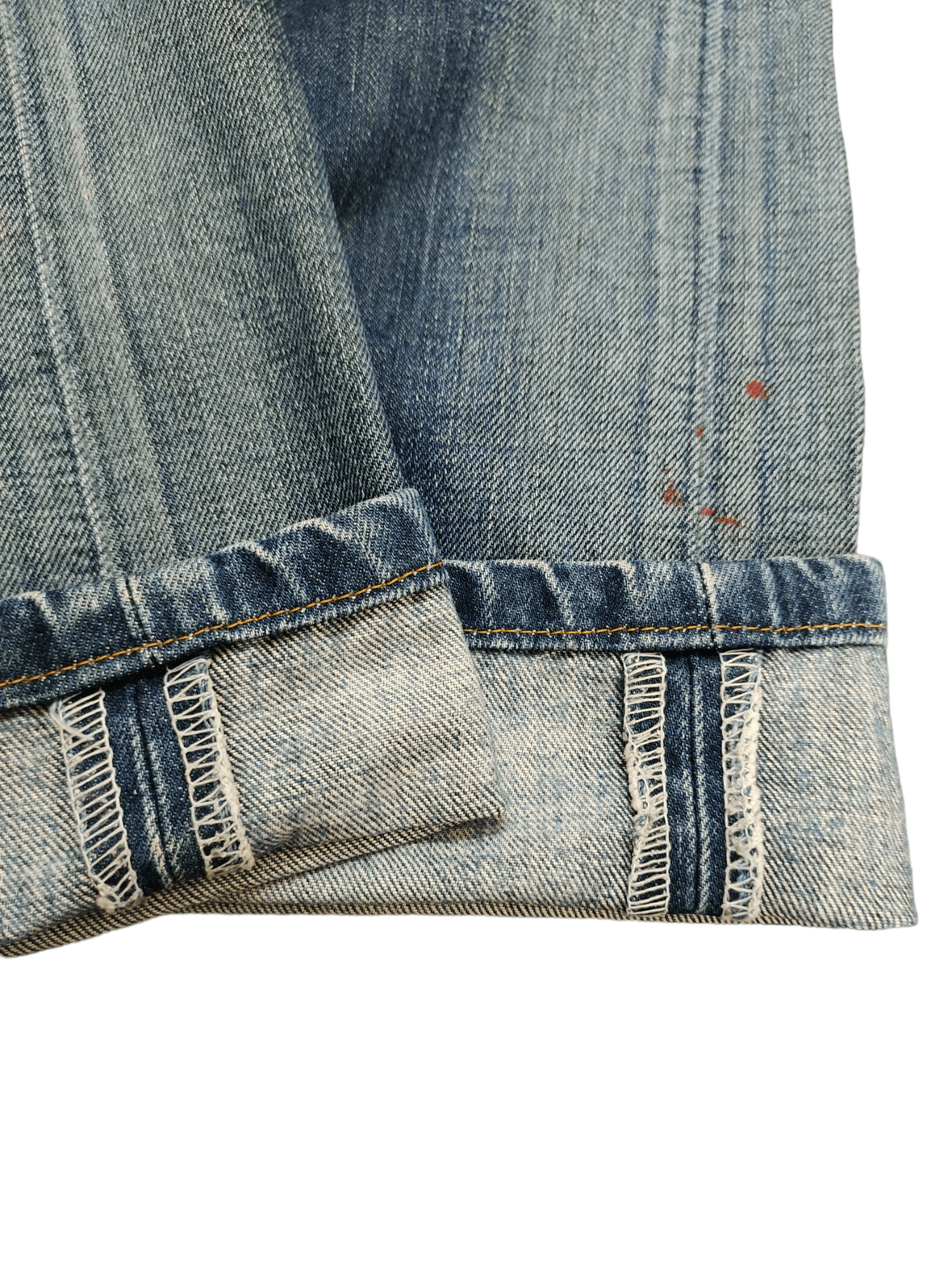 Levi's Levis 506 Standard Painted Denim Jeans Stone Wash Size US 36 / EU 52 - 19 Thumbnail