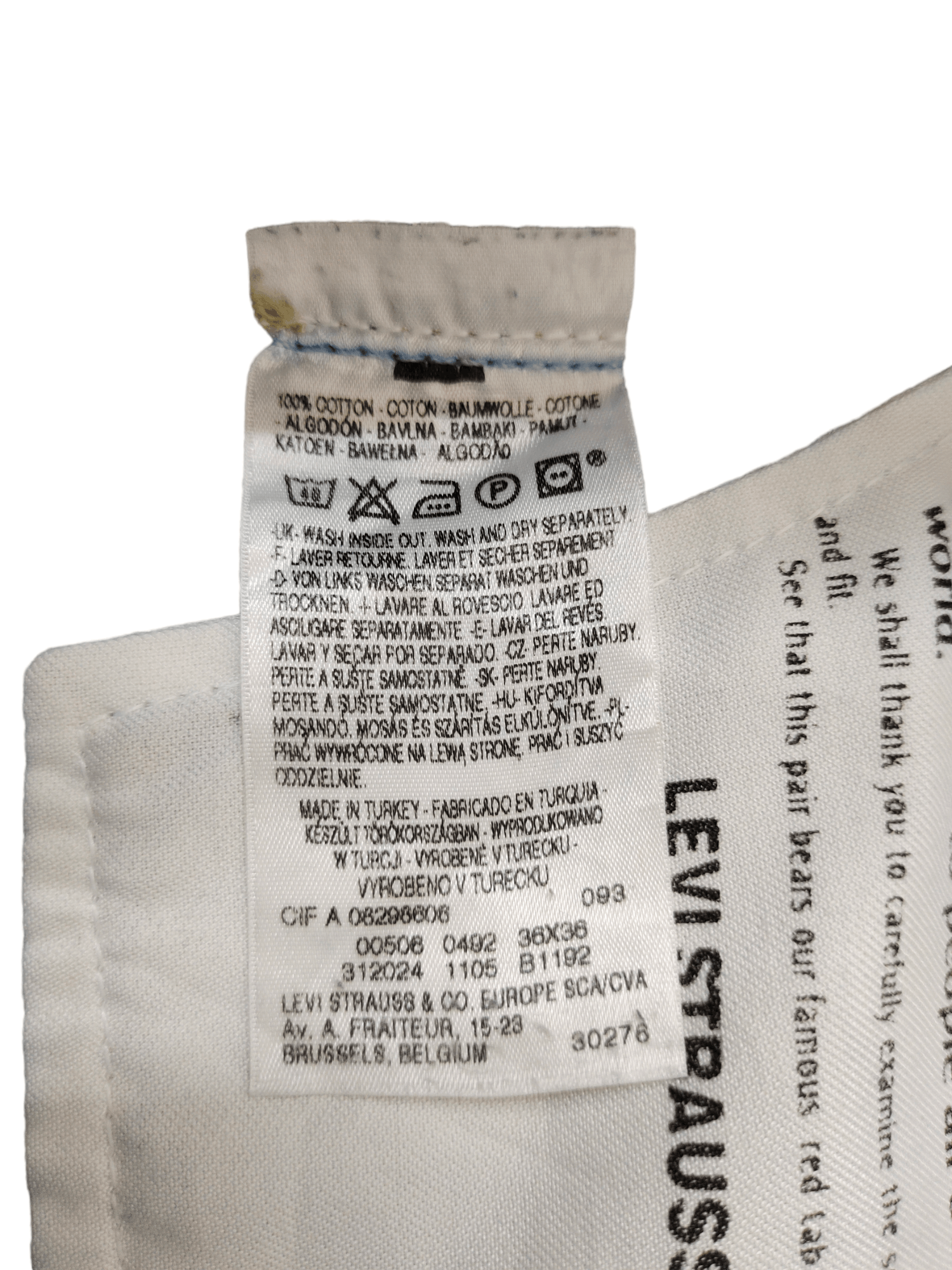 Levi's Levis 506 Standard Painted Denim Jeans Stone Wash Size US 36 / EU 52 - 23 Thumbnail