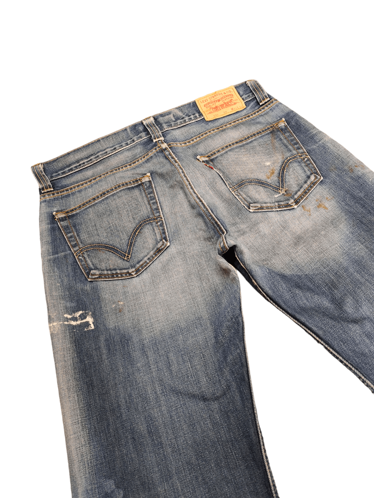 Levi's Levis 506 Standard Painted Denim Jeans Stone Wash Size US 36 / EU 52 - 3 Thumbnail