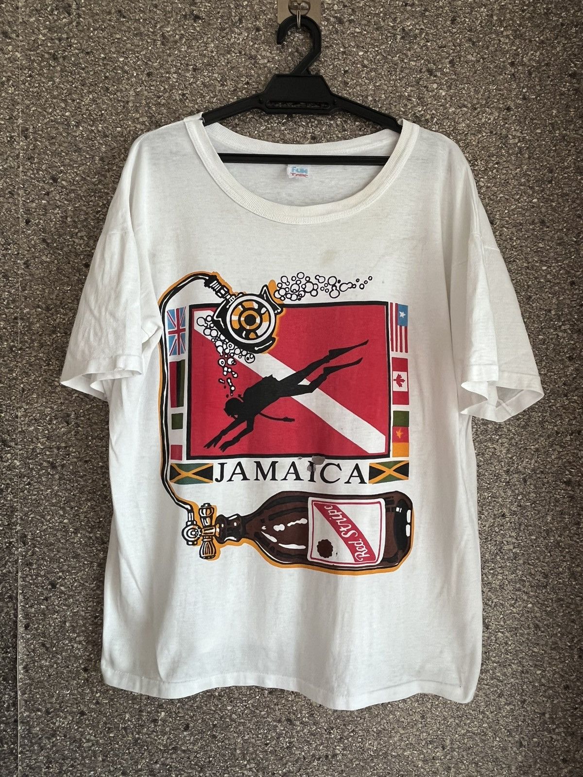 image of Vintage Jamaica Ft61 in White, Men's (Size XL)