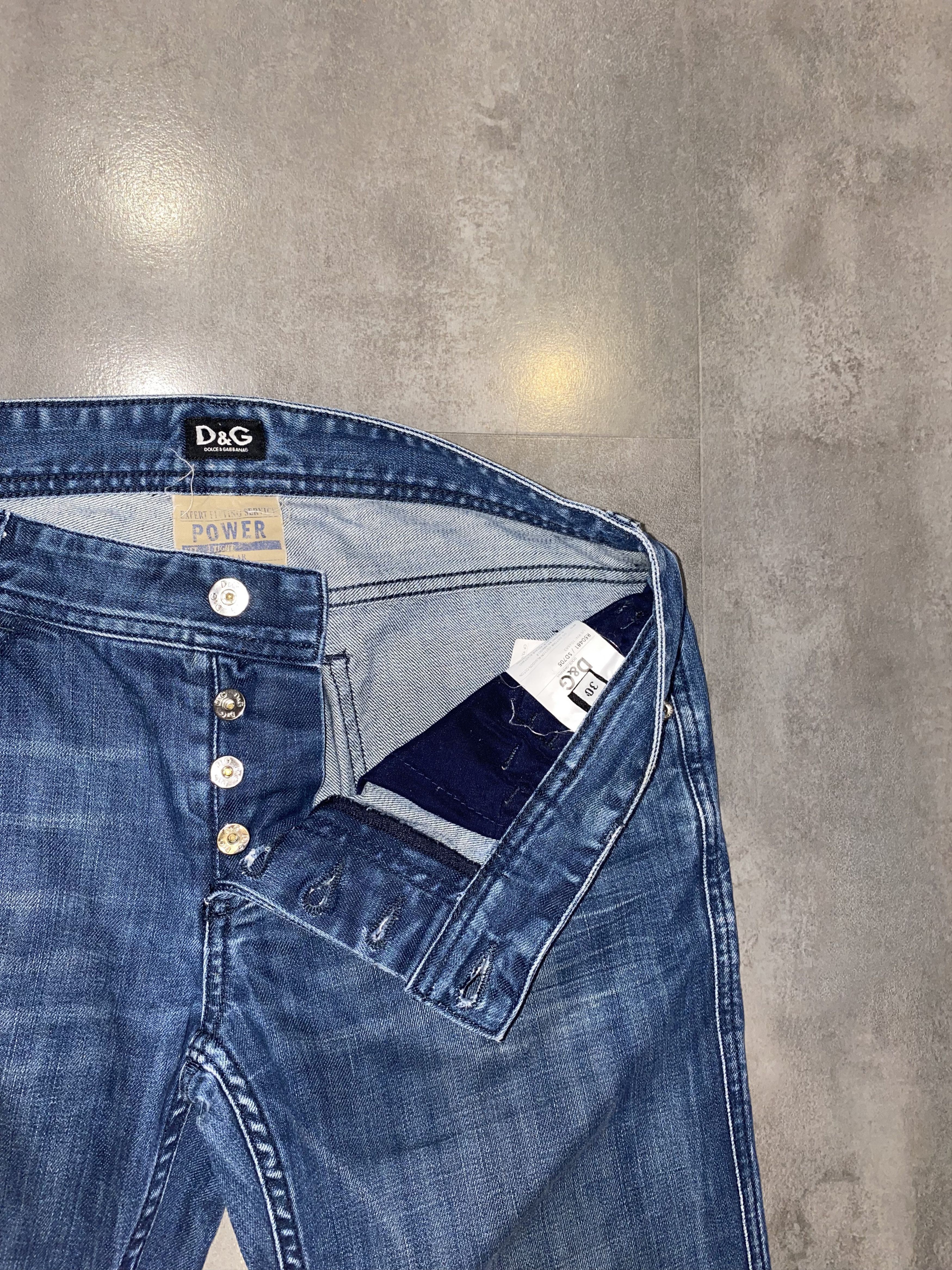 Dolce & Gabbana Dolce & Gabbana Patch Logo Light Indigo Denim Pants Size US 30 / EU 46 - 12 Thumbnail