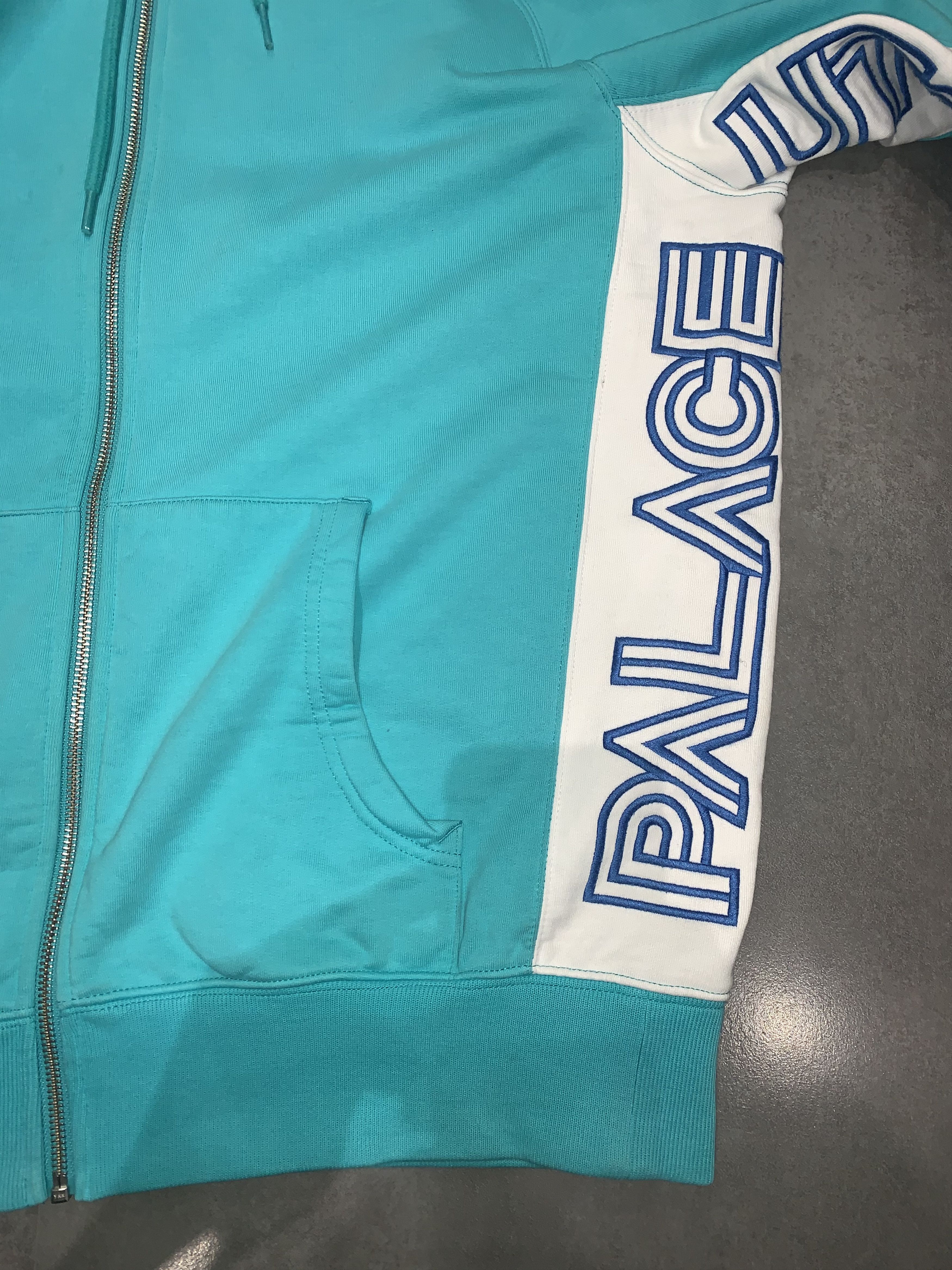 Palace AW16 Palace Utopians Turqoise Sport Zipped Hoodie Size US M / EU 48-50 / 2 - 11 Thumbnail