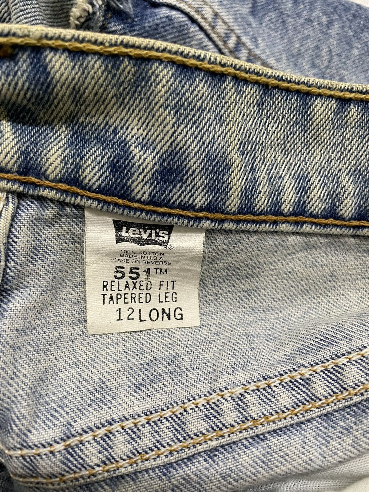 Levi's Vintage Levi’s 551 Custom Made Patchwork Denim Size US 32 / EU 48 - 8 Thumbnail