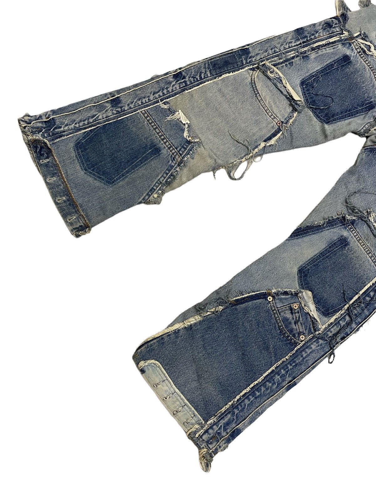 Levi's Vintage Levi’s 551 Custom Made Patchwork Denim Size US 32 / EU 48 - 14 Thumbnail