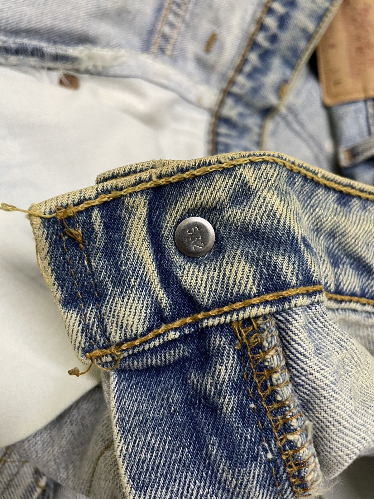 Levi's Vintage Levi’s 551 Custom Made Patchwork Denim Size US 32 / EU 48 - 12 Thumbnail