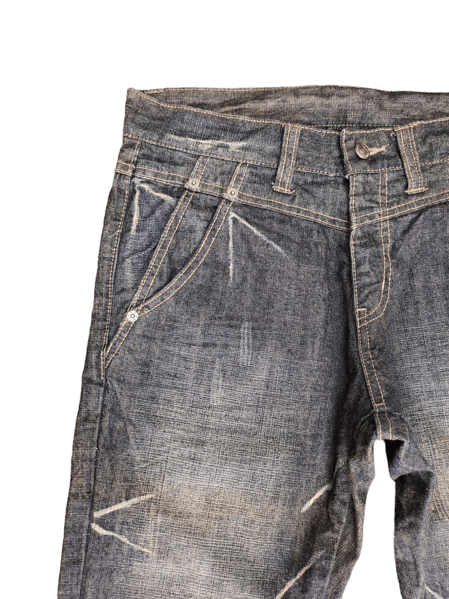 PPFM Ppfm Double Front Pocket Clawmark Denim Jeans Lowbox Y2k Size US 32 / EU 48 - 6 Thumbnail