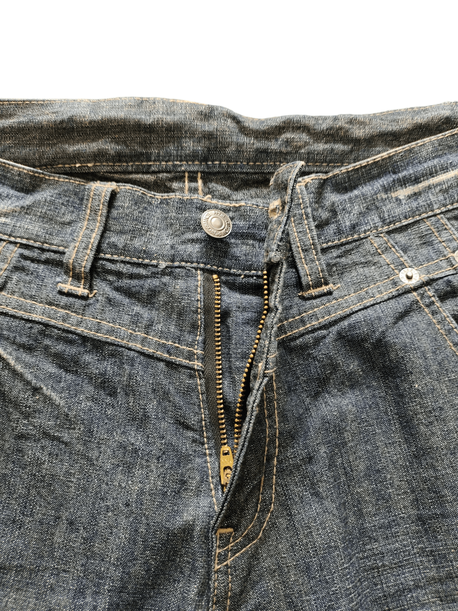 PPFM Ppfm Double Front Pocket Clawmark Denim Jeans Lowbox Y2k Size US 32 / EU 48 - 20 Thumbnail