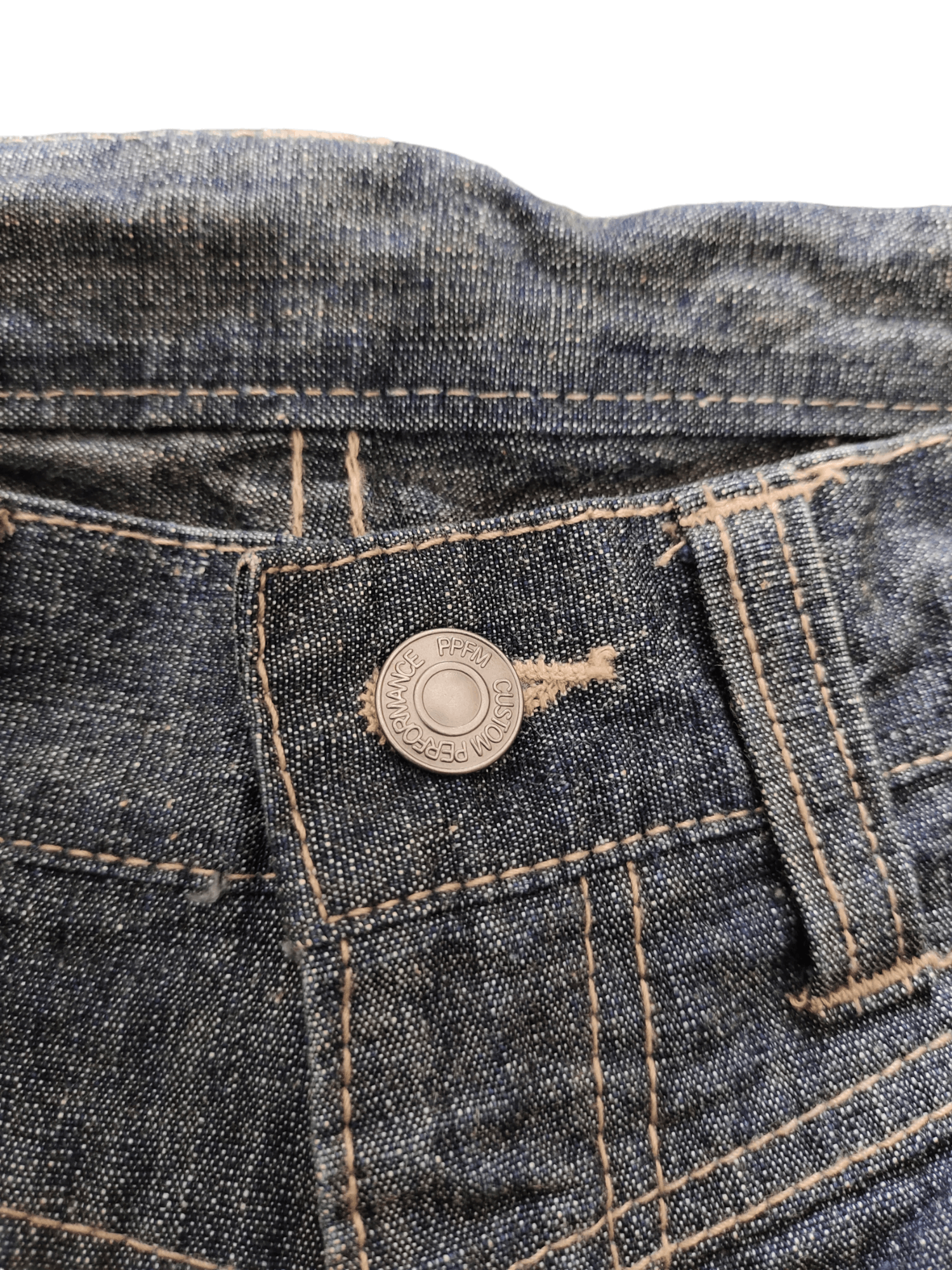 PPFM Ppfm Double Front Pocket Clawmark Denim Jeans Lowbox Y2k Size US 32 / EU 48 - 21 Thumbnail