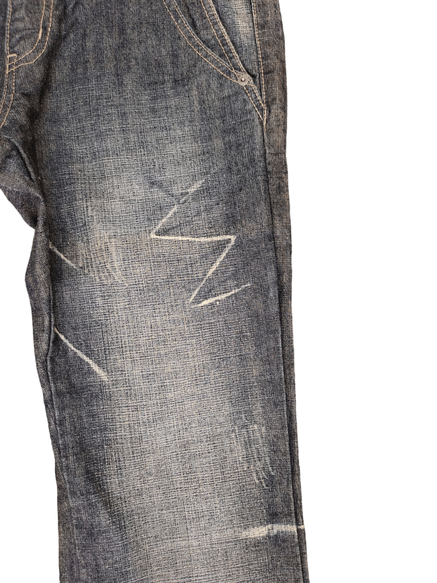 PPFM Ppfm Double Front Pocket Clawmark Denim Jeans Lowbox Y2k Size US 32 / EU 48 - 7 Thumbnail