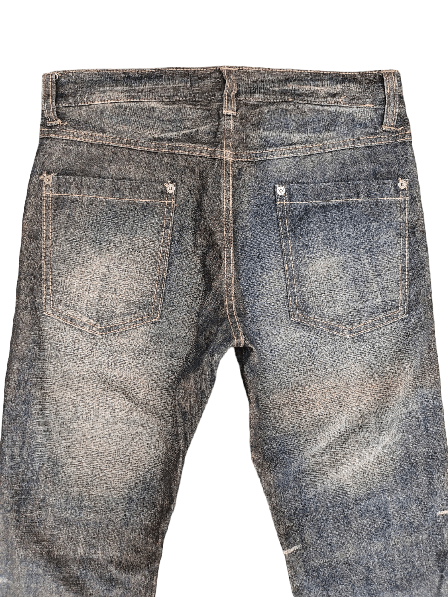 PPFM Ppfm Double Front Pocket Clawmark Denim Jeans Lowbox Y2k Size US 32 / EU 48 - 15 Thumbnail