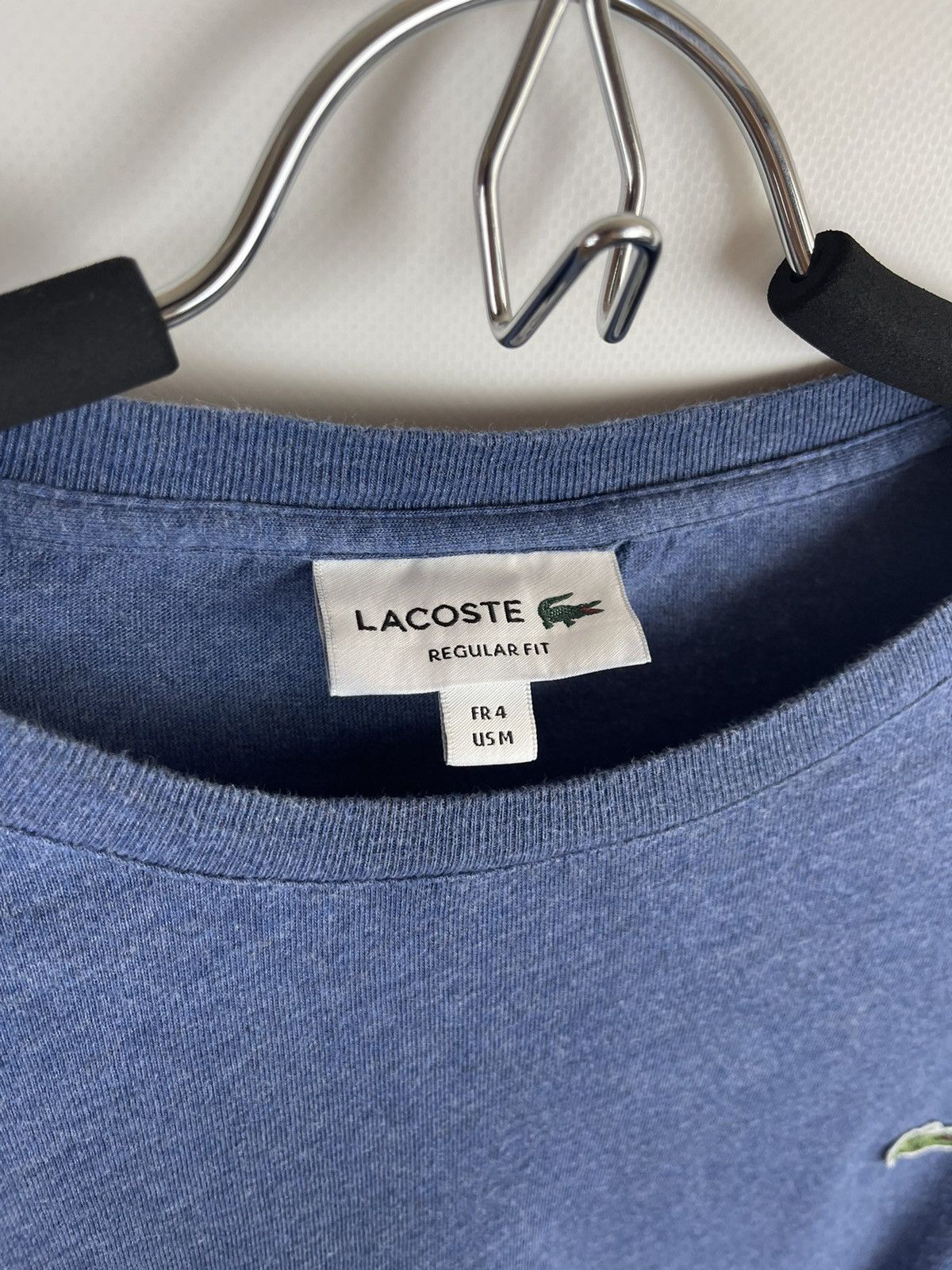 Lacoste Lacoste Regular Fit blue long sleeve tee shirt Size US M / EU 48-50 / 2 - 6 Thumbnail