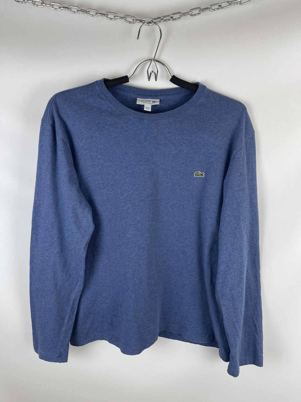 Lacoste Lacoste Regular Fit blue long sleeve tee shirt Size US M / EU 48-50 / 2 - 1 Thumbnail