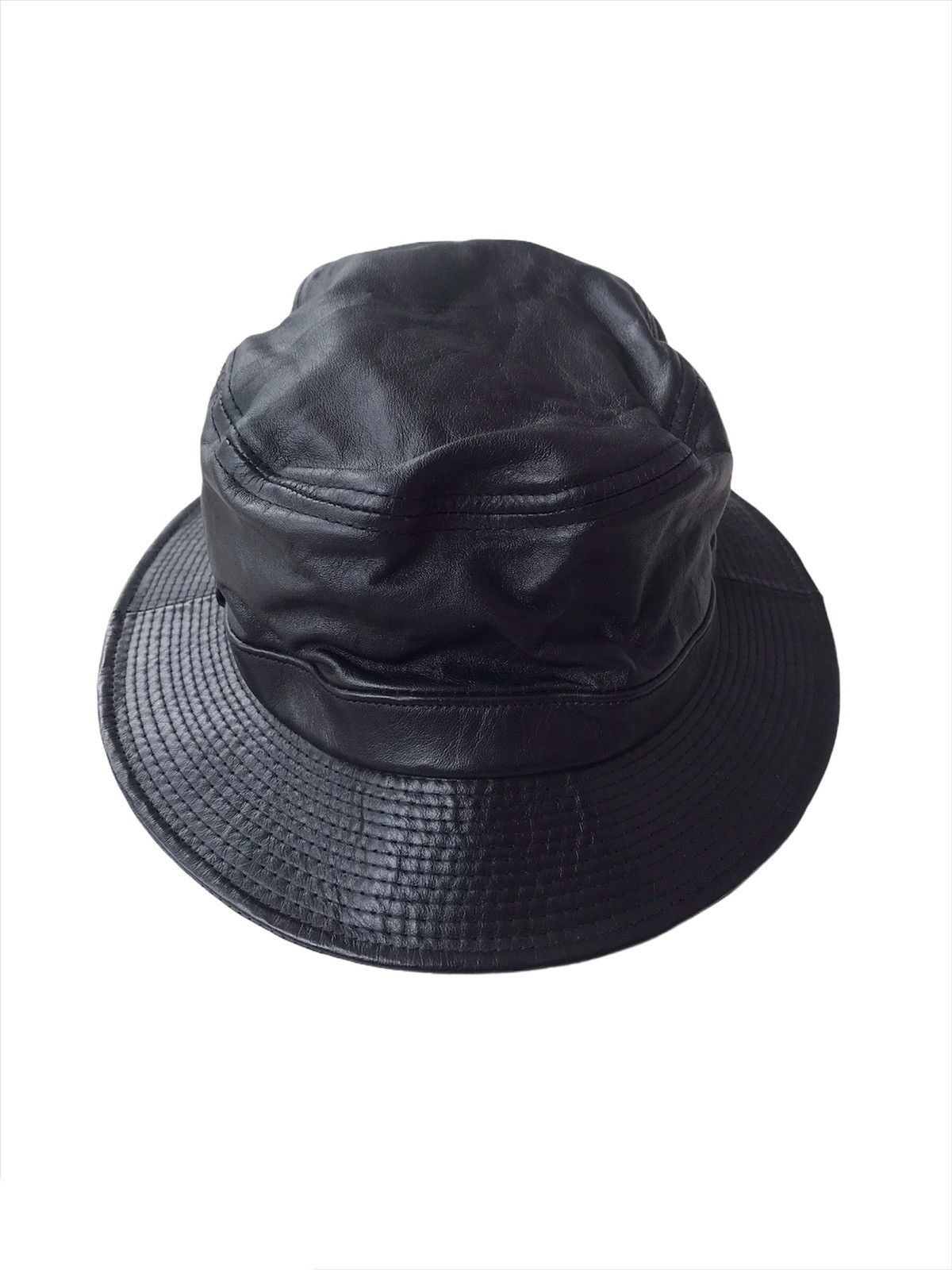Leather × Vintage ❗️Offernow⏰Vintage Leather Bucket Hat Size ONE SIZE - 5 Thumbnail