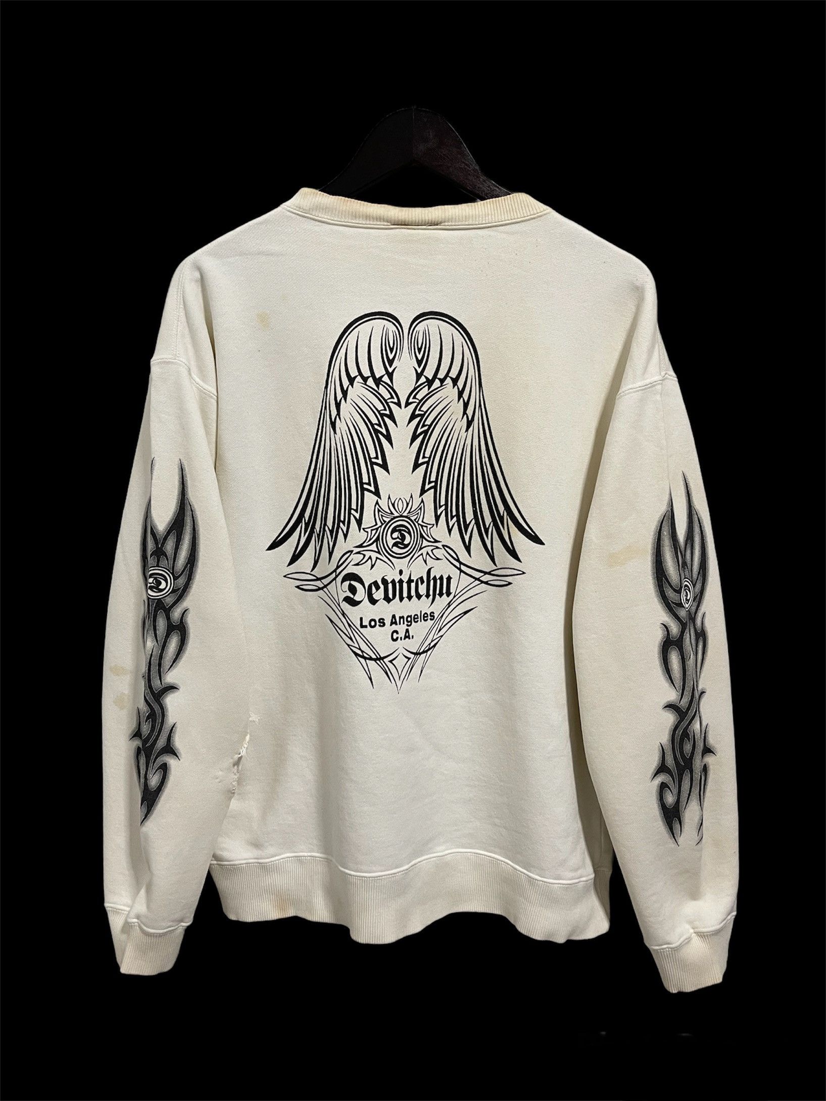 Japanese Brand Japanese Design Tattoo Style Big Logo Distressed Size US M / EU 48-50 / 2 - 1 Thumbnail