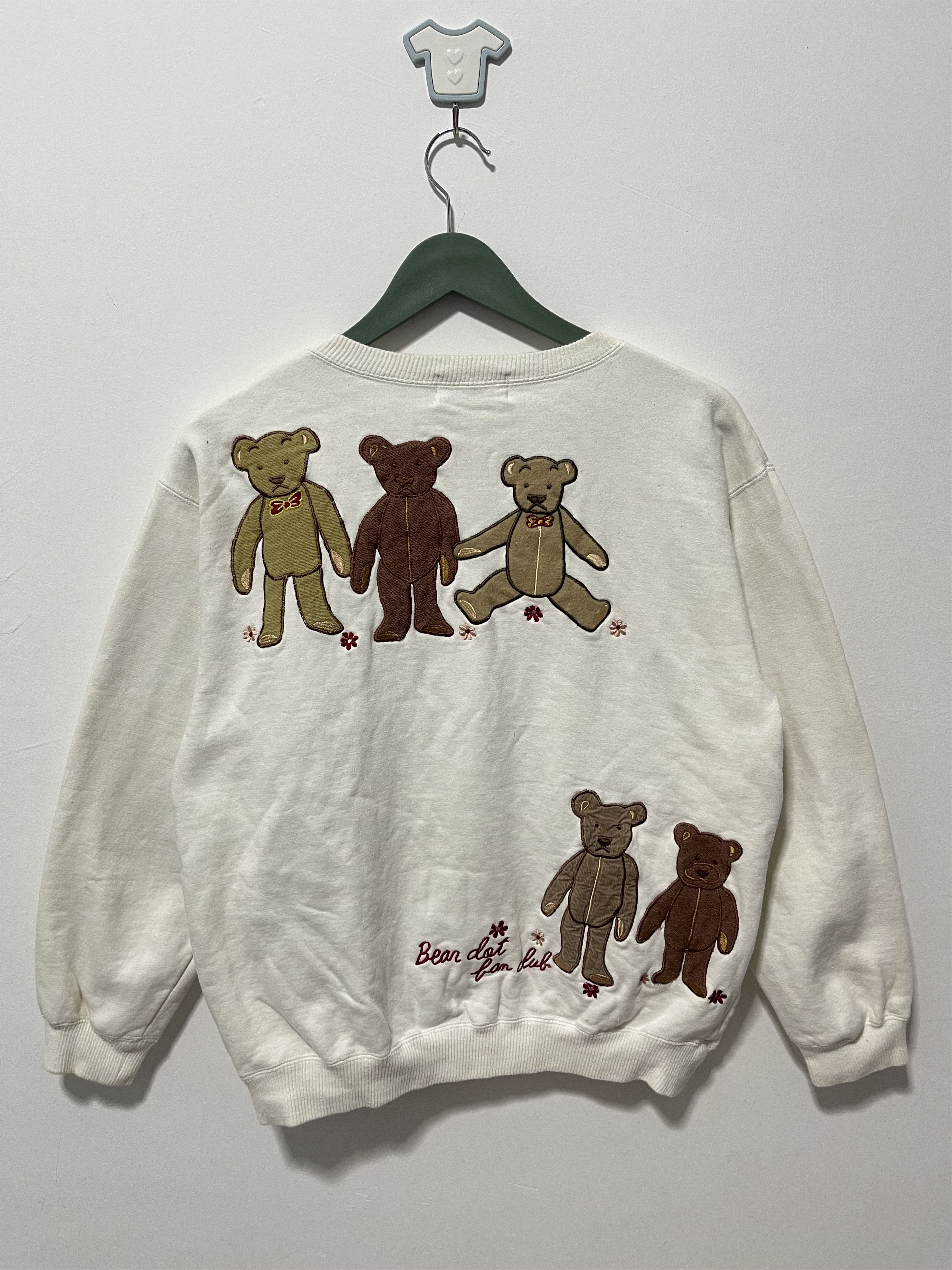 Japanese Brand Vintage Bear Big Logo Embroidered Buttonned Cardigan Size US S / EU 44-46 / 1 - 4 Thumbnail