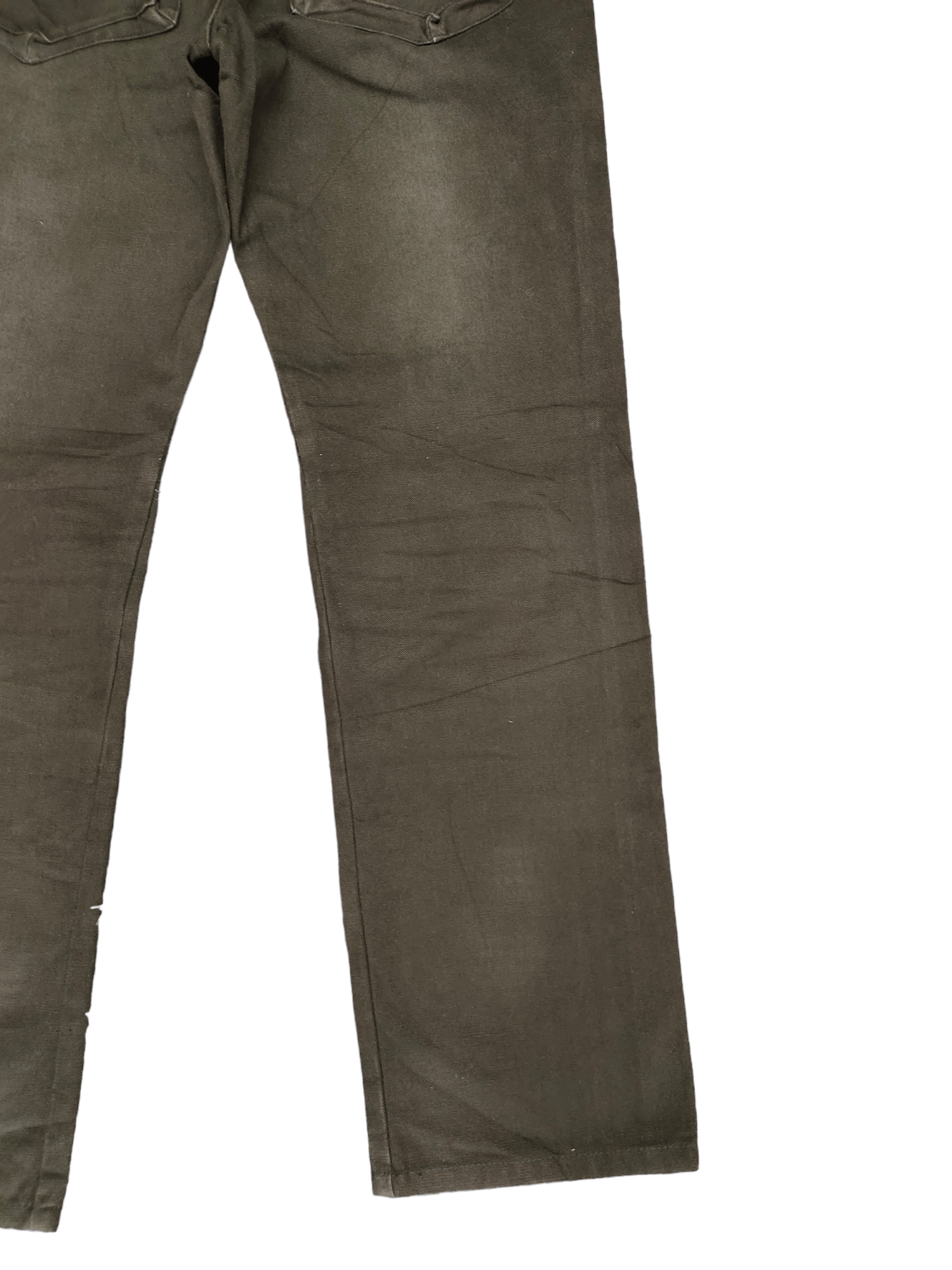 Global Work Global Work Black Duck Cotton Fatigue Denim Pants Size US 31 - 15 Thumbnail