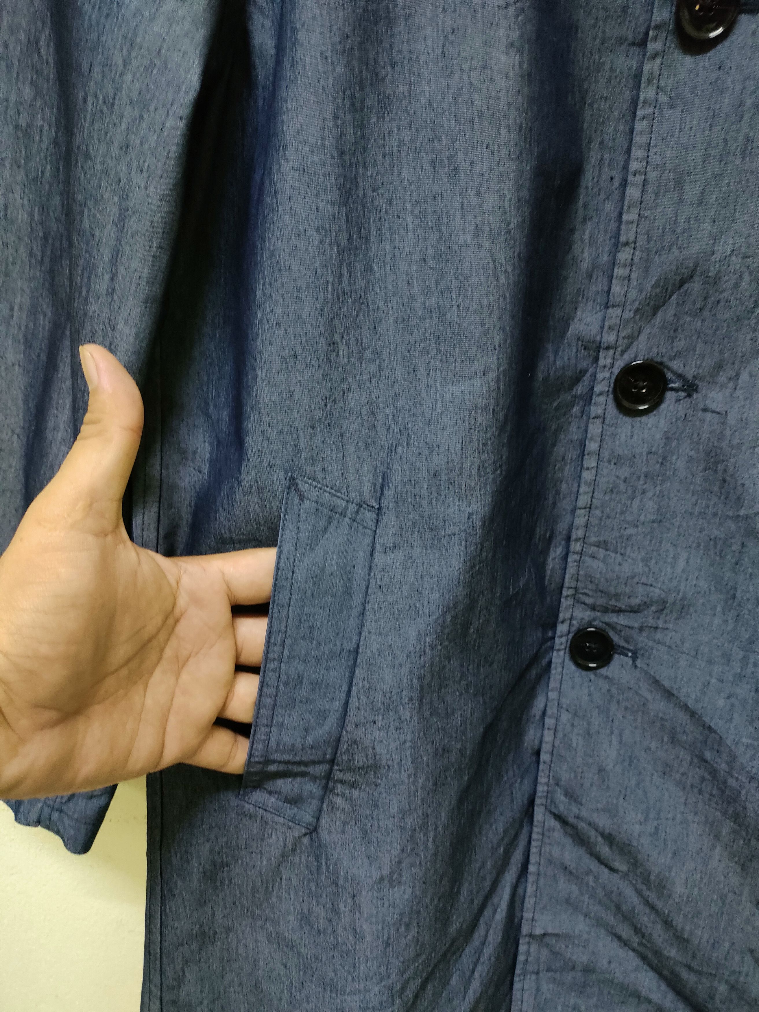 Indigo × URBAN RESEARCH DOORS 🔥 Steals 🔥 Urban Research Chambray Parka jacket Size US M / EU 48-50 / 2 - 7 Thumbnail