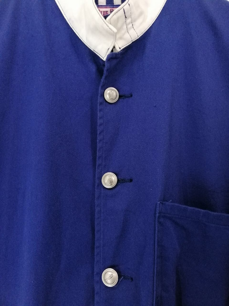 Blue Blue Japan Blue Blue Mandarin Collar Jacket Design Chore Jacket Design Size US L / EU 52-54 / 3 - 8 Thumbnail
