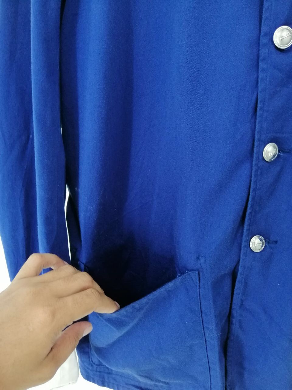 Blue Blue Japan Blue Blue Mandarin Collar Jacket Design Chore Jacket Design Size US L / EU 52-54 / 3 - 7 Thumbnail