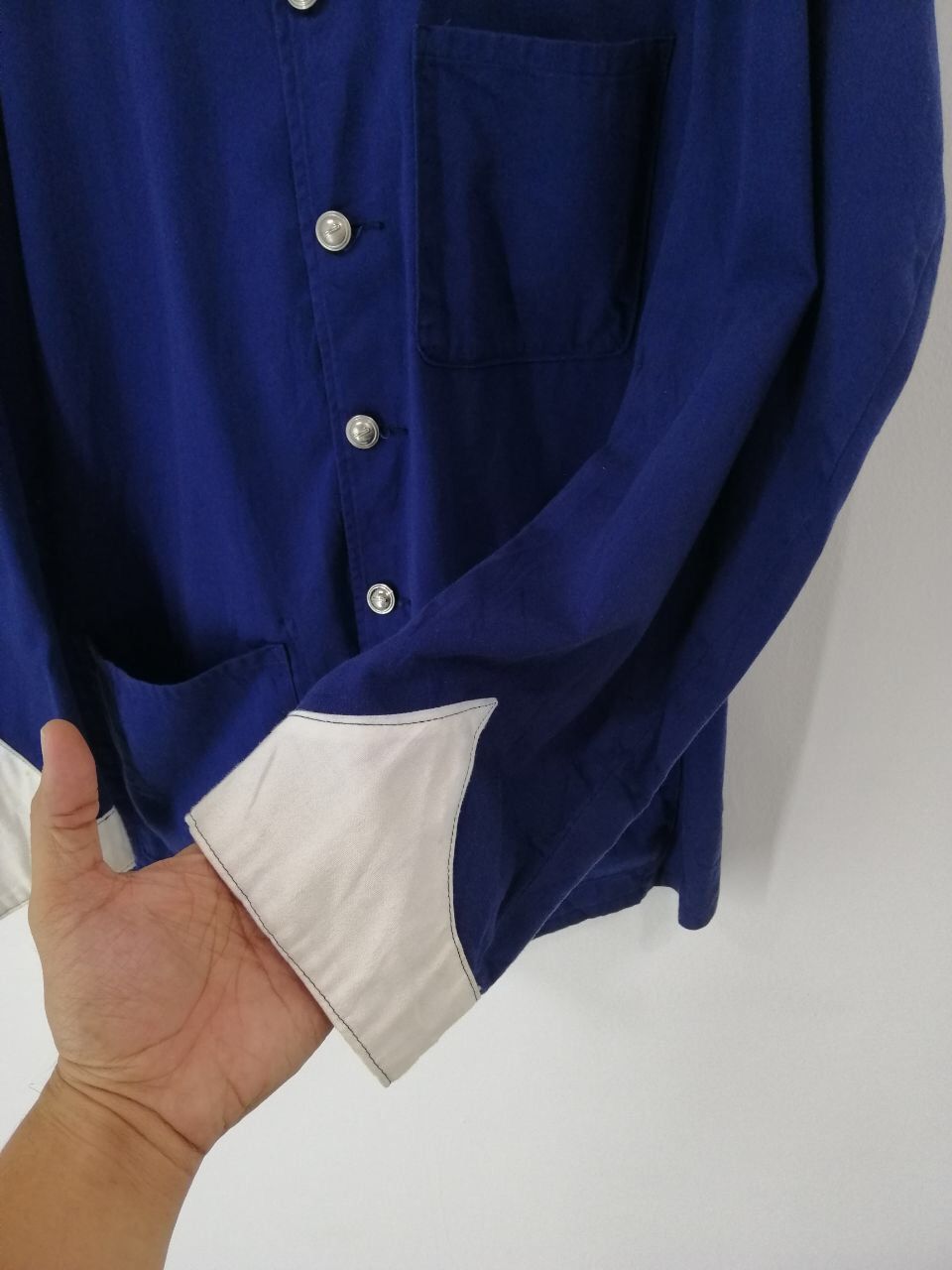 Blue Blue Japan Blue Blue Mandarin Collar Jacket Design Chore Jacket Design Size US L / EU 52-54 / 3 - 6 Thumbnail