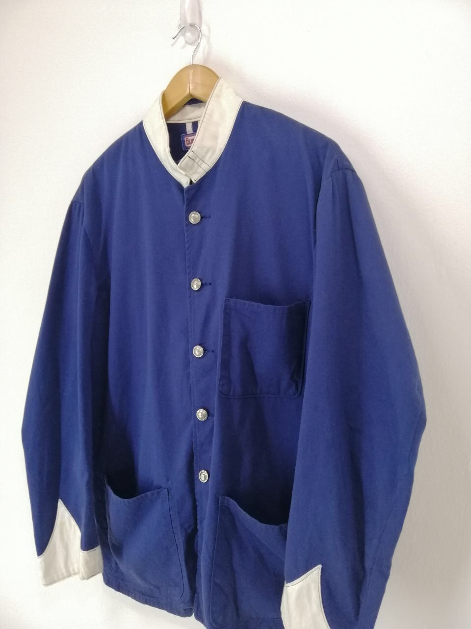 Blue Blue Japan Blue Blue Mandarin Collar Jacket Design Chore Jacket Design Size US L / EU 52-54 / 3 - 5 Thumbnail