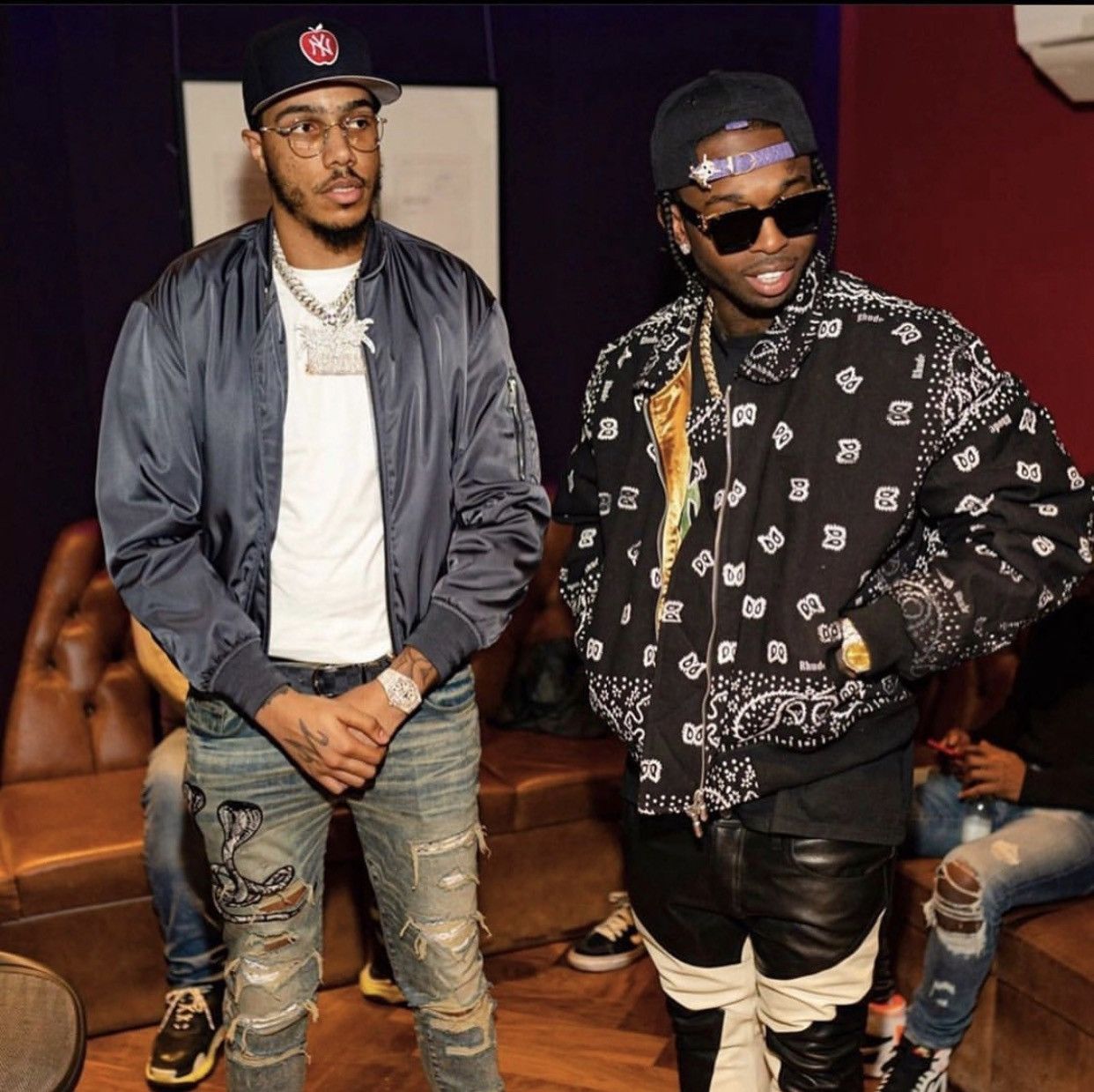 Rhude Rhude Black Bandana Bomber Jacket *RARE* Size US L / EU 52-54 / 3 - 20 Thumbnail