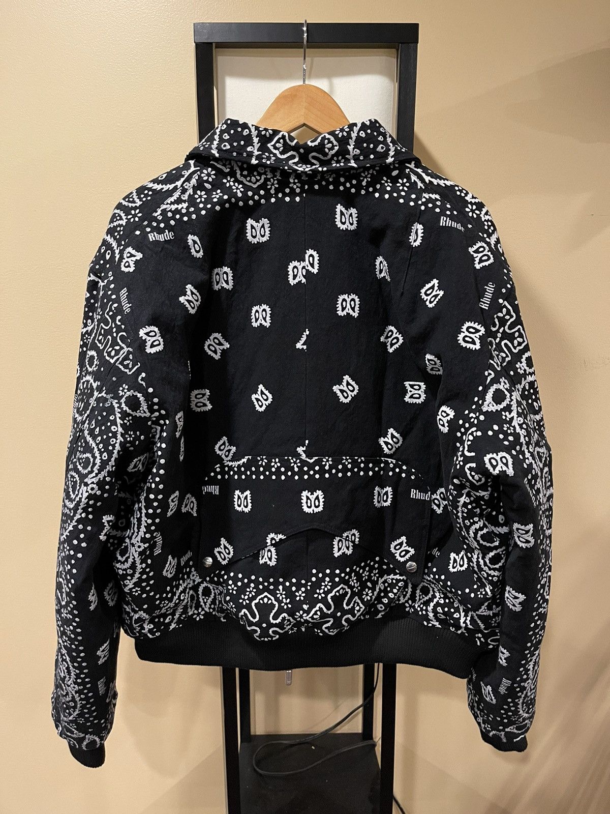 Rhude Rhude Black Bandana Bomber Jacket *RARE* Size US L / EU 52-54 / 3 - 2 Thumbnail