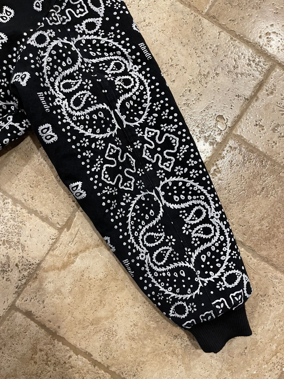 Rhude Rhude Black Bandana Bomber Jacket *RARE* Size US L / EU 52-54 / 3 - 11 Thumbnail