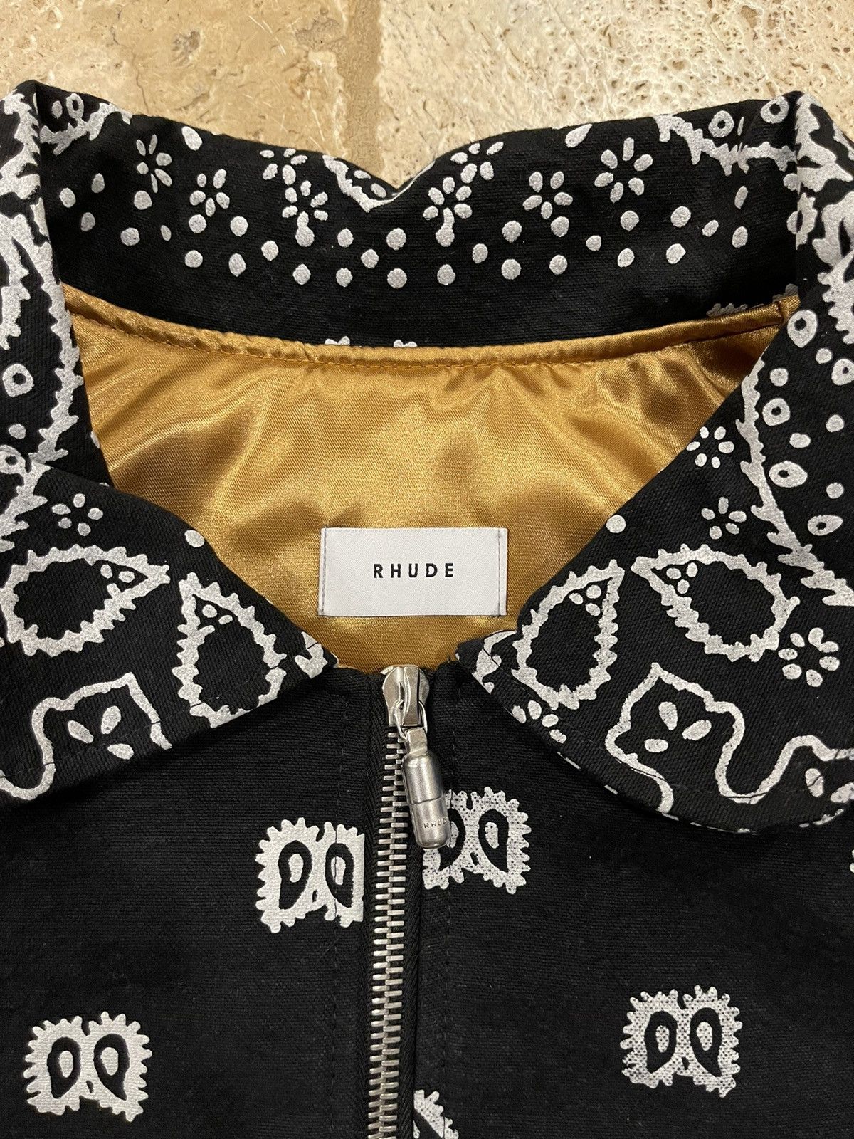 Rhude Rhude Black Bandana Bomber Jacket *RARE* Size US L / EU 52-54 / 3 - 9 Thumbnail