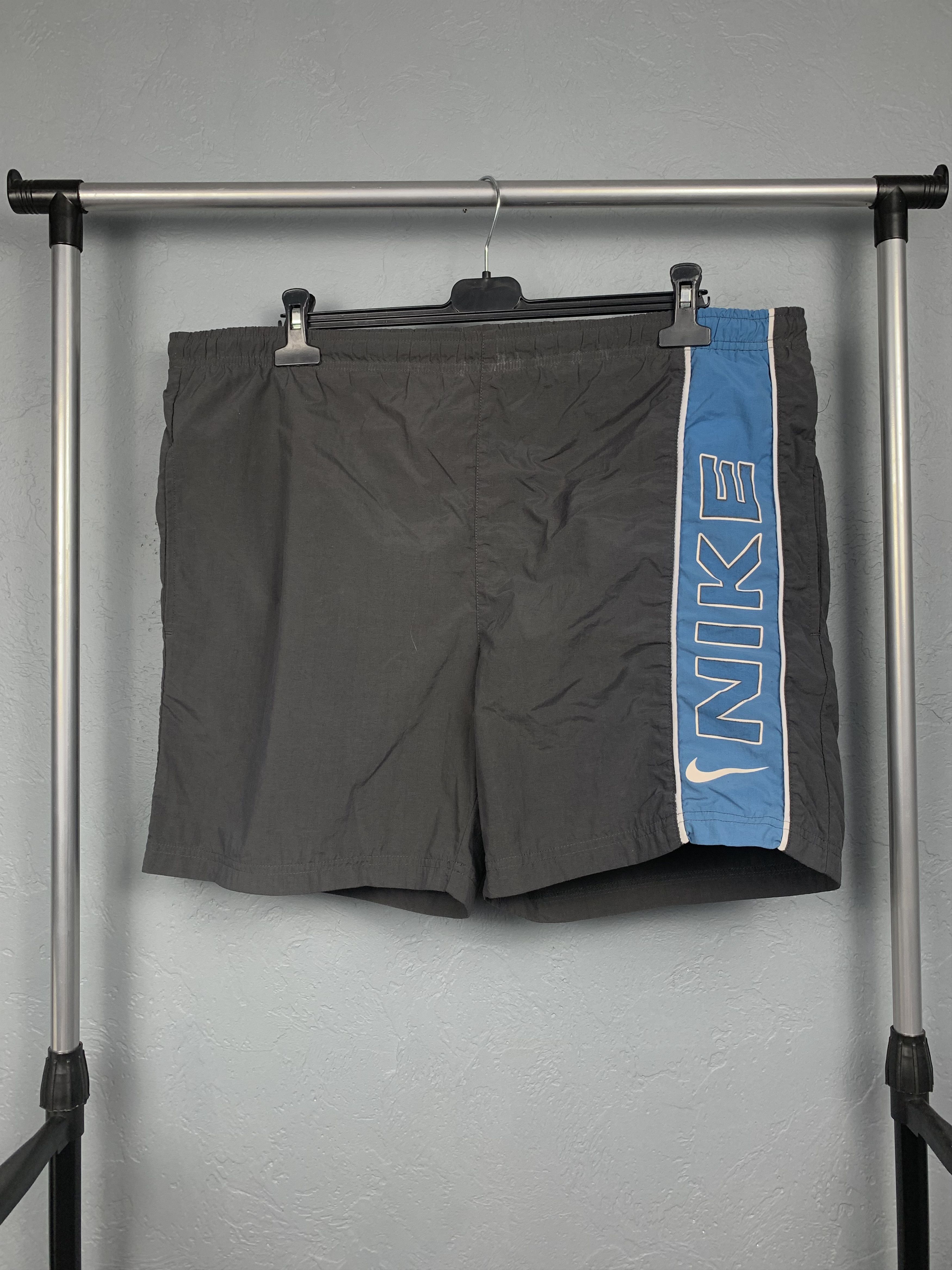 Nike Nike 90s Vintage Nylon Big Logo Swoosh Mens Shorts Size US 34 / EU 50 - 1 Thumbnail