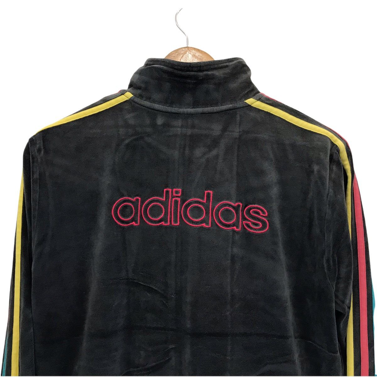 Adidas × Vintage Vintage Adidas Big Logo Multicolour Three Stripe Jacket Size US M / EU 48-50 / 2 - 3 Thumbnail
