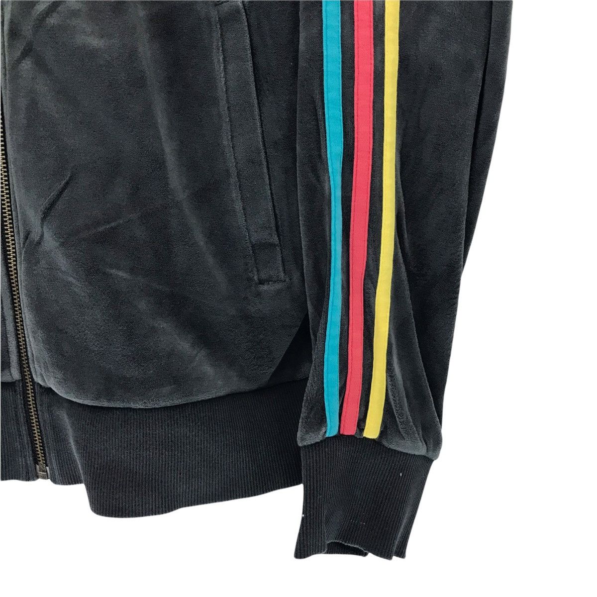 Adidas × Vintage Vintage Adidas Big Logo Multicolour Three Stripe Jacket Size US M / EU 48-50 / 2 - 6 Thumbnail