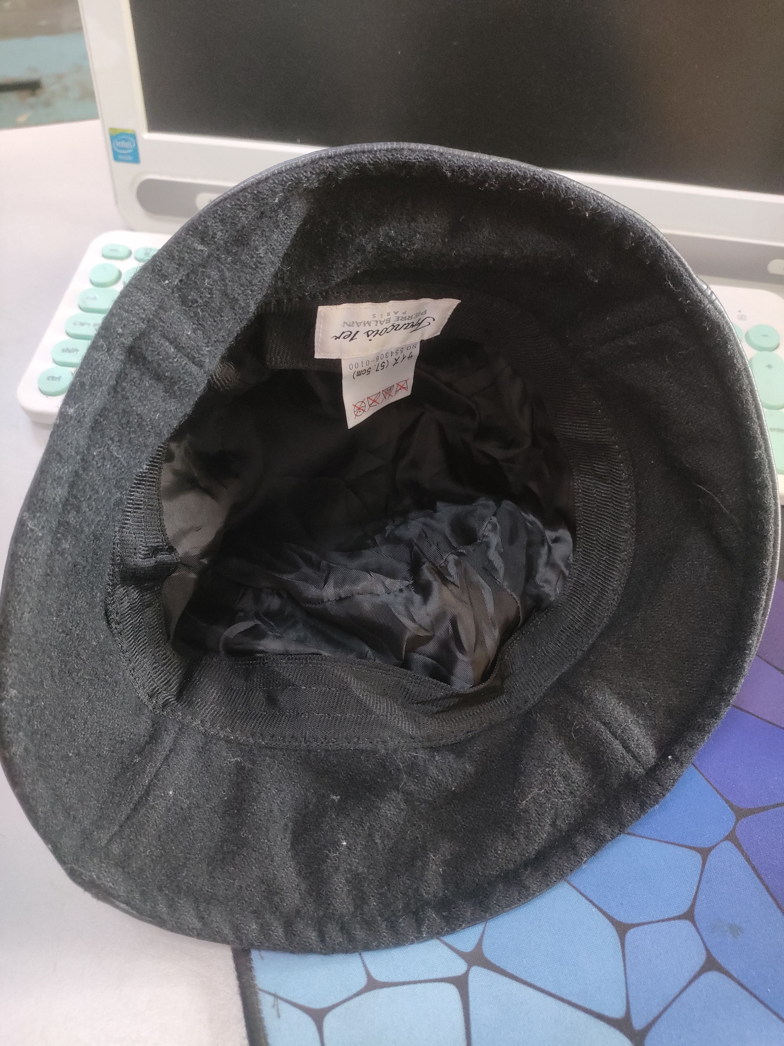 Genuine Leather × Pierre Balmain Francois Ier x Pierre Balmain Paris Leather Bucket Hat Size ONE SIZE - 5 Thumbnail