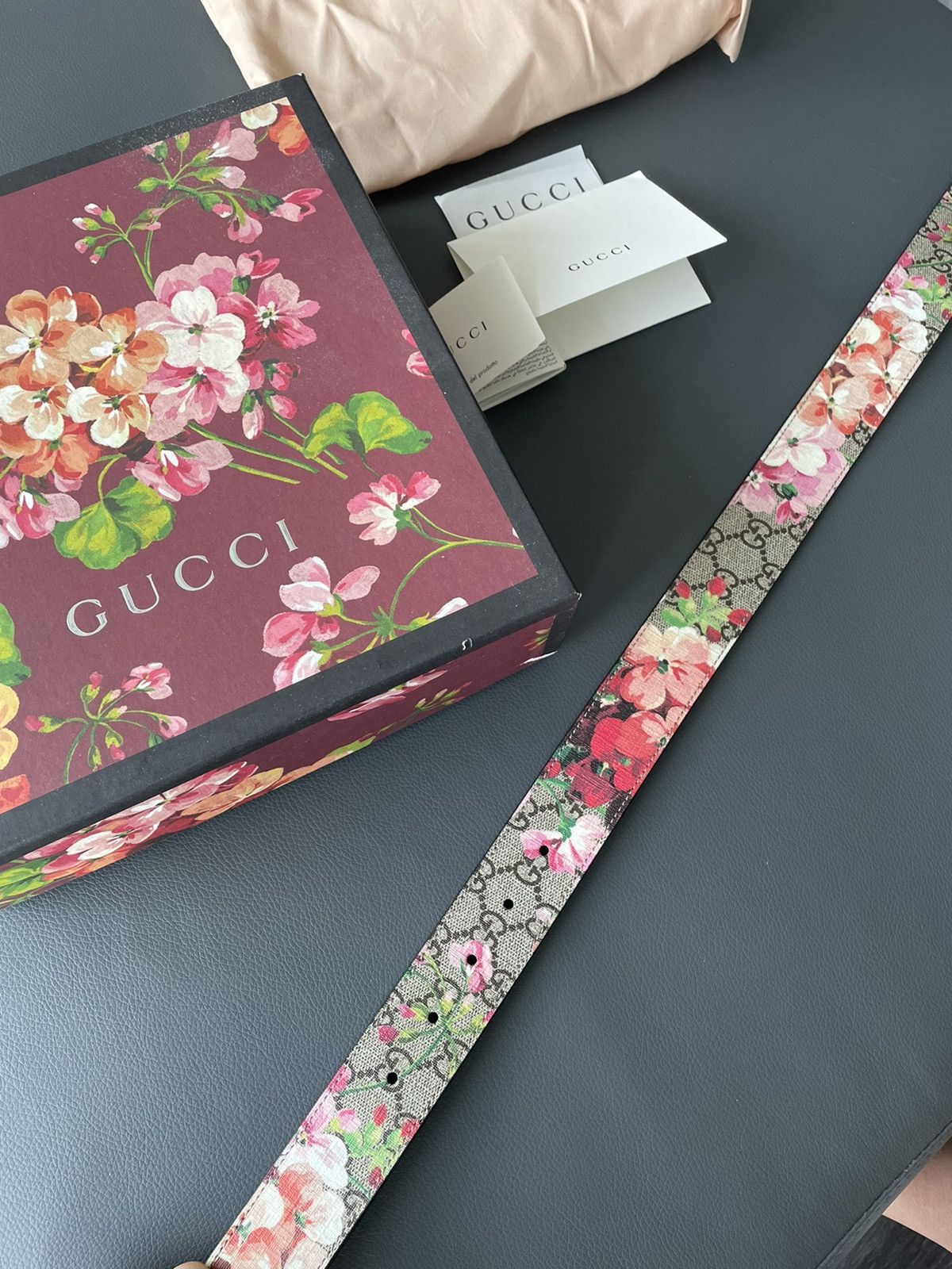 Gucci Limited SuperRunway Rare Brand New 80cm Floral GG Logo Belt Size ONE SIZE - 16 Thumbnail