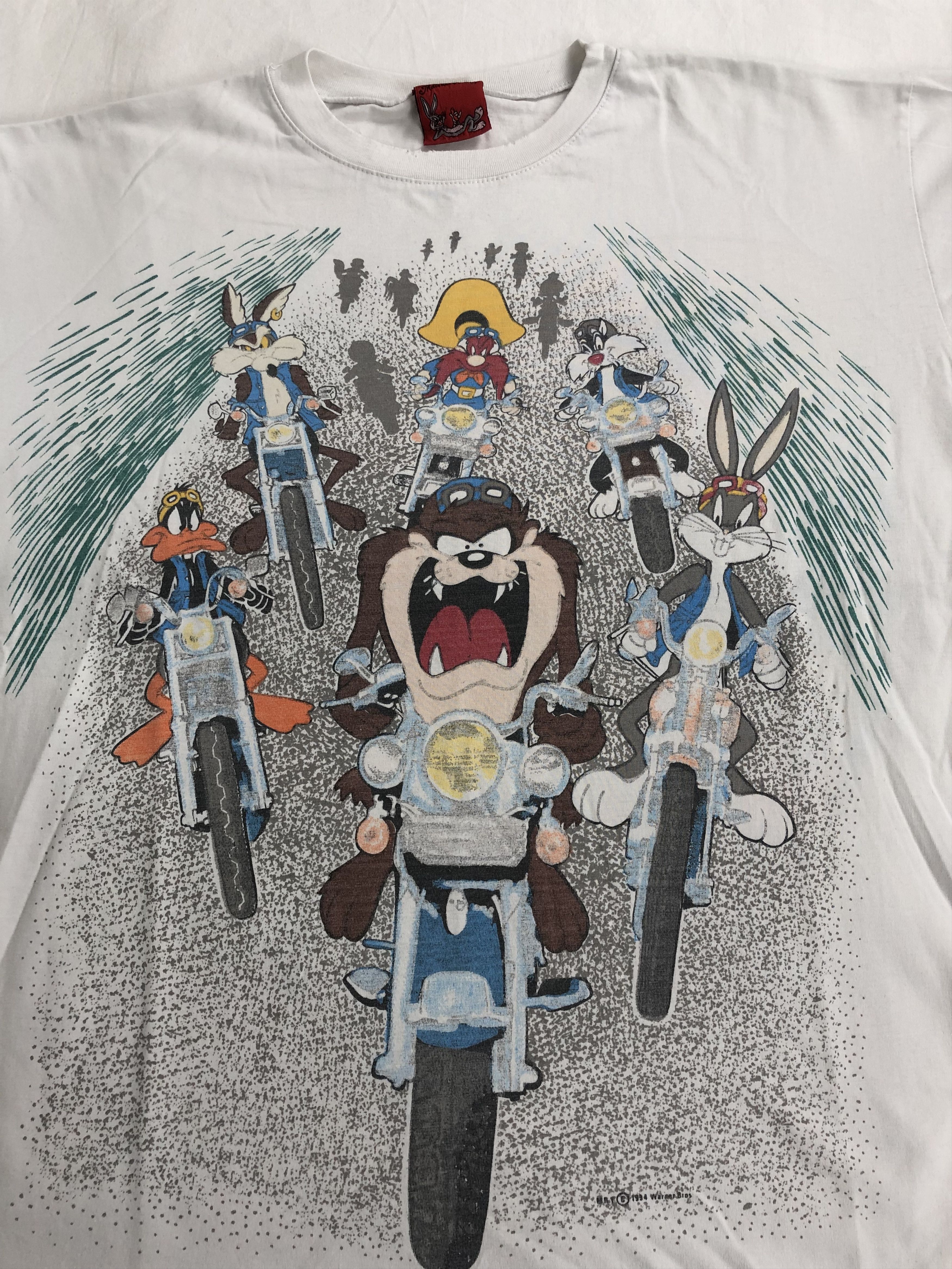 Cartoon Network Vintage 1994 Taz Tazmanian Devil Bugs Bunny Elmer Coyote Size US L / EU 52-54 / 3 - 3 Thumbnail