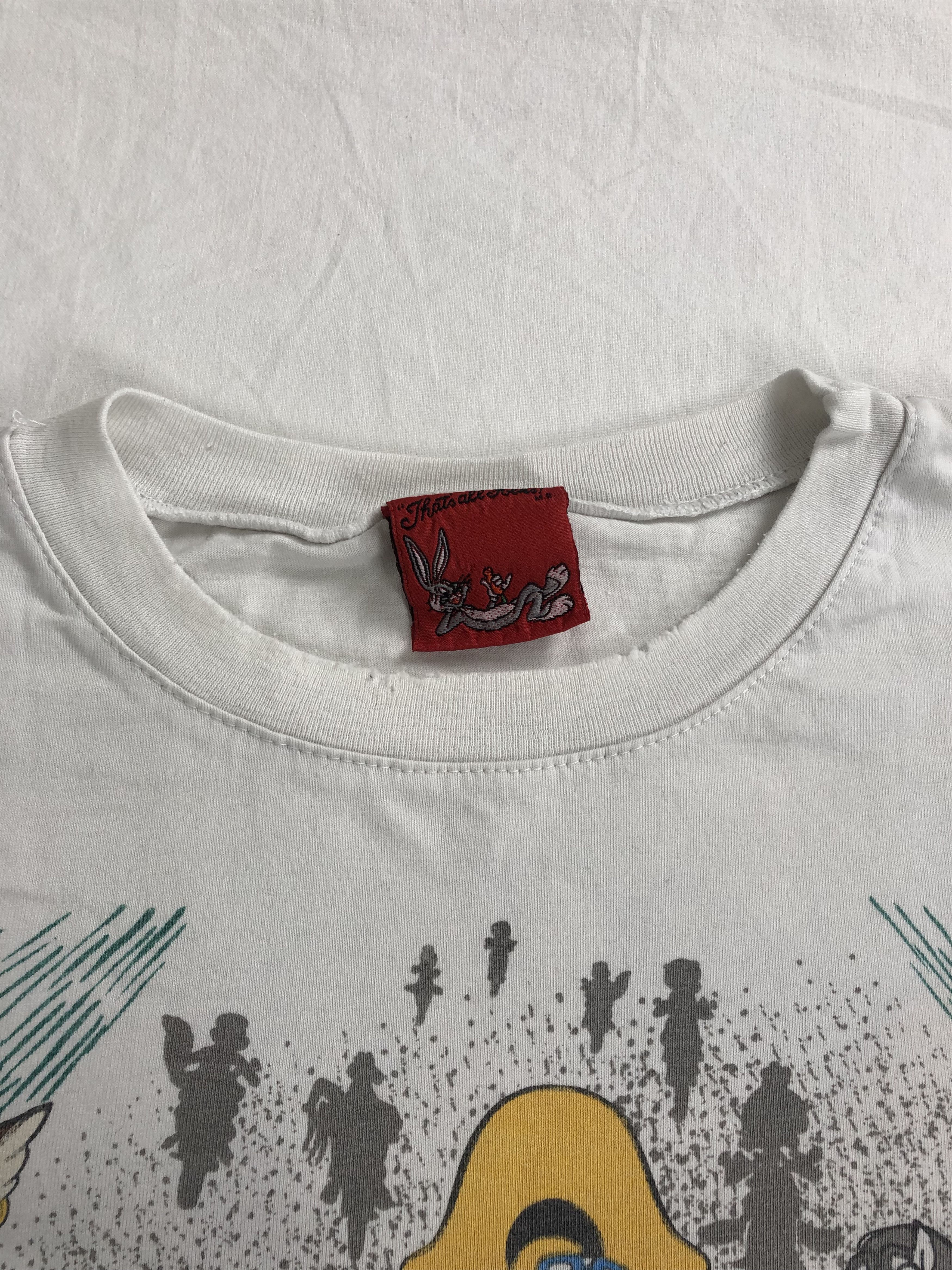 Cartoon Network Vintage 1994 Taz Tazmanian Devil Bugs Bunny Elmer Coyote Size US L / EU 52-54 / 3 - 14 Thumbnail