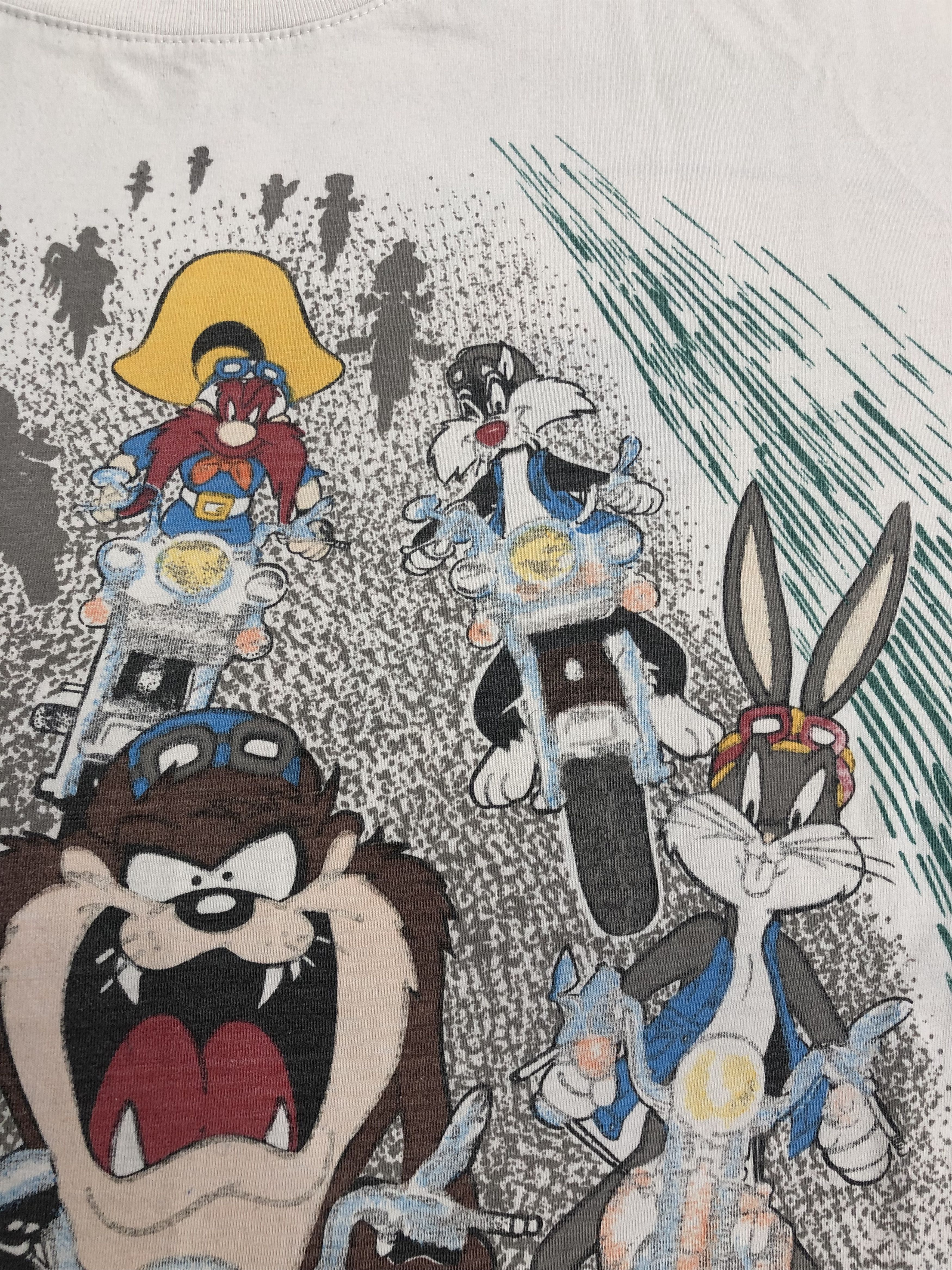 Cartoon Network Vintage 1994 Taz Tazmanian Devil Bugs Bunny Elmer Coyote Size US L / EU 52-54 / 3 - 6 Thumbnail